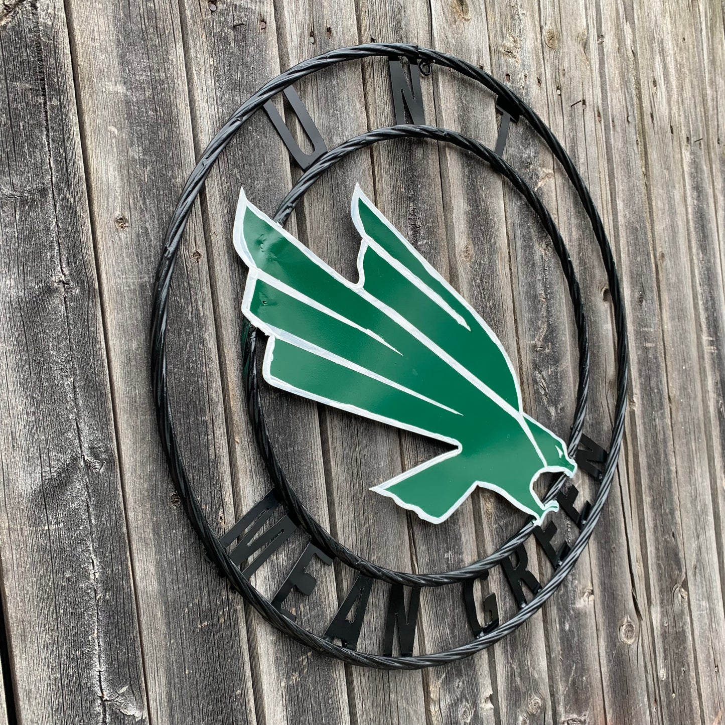 12",18",24",32",36" UNT MEAN GREEN CUSTOM METAL VINTAGE CRAFT SIGN TEAM HANDMADE