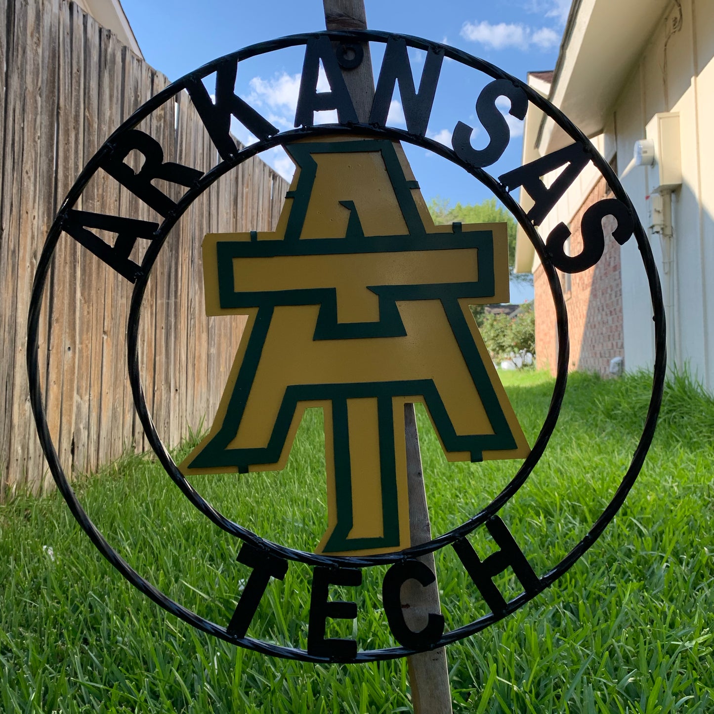 ARKANSAS TECH CUSTOM METAL VINTAGE CRAFT SIGN TEAM WESTERN HOME DECOR HANDMADE