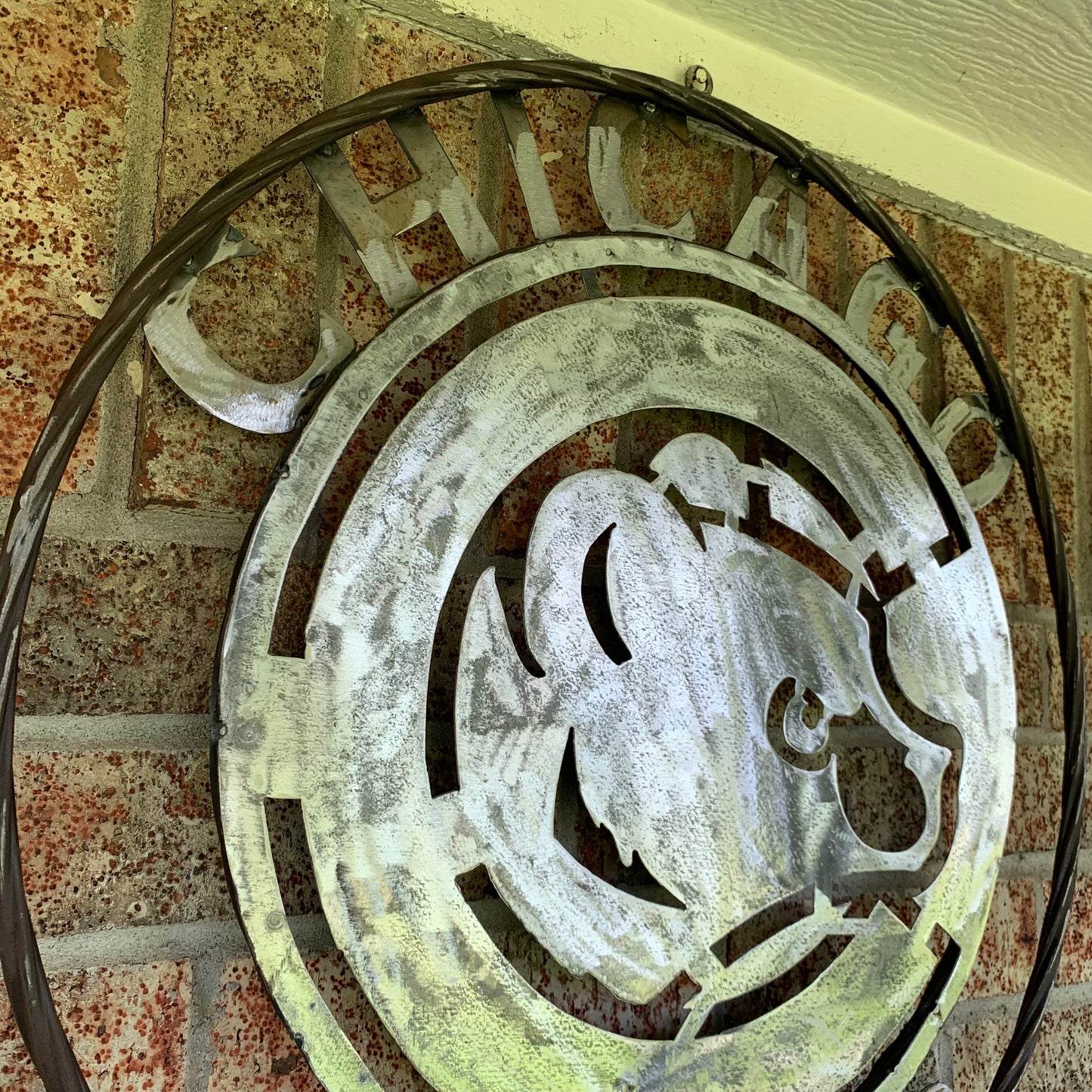 12", 18", 24", 32" CHICAGO CUBS CUSTOM RAW METAL VINTAGE CRAFT TEAM SPORTS SIGN HANDMADE