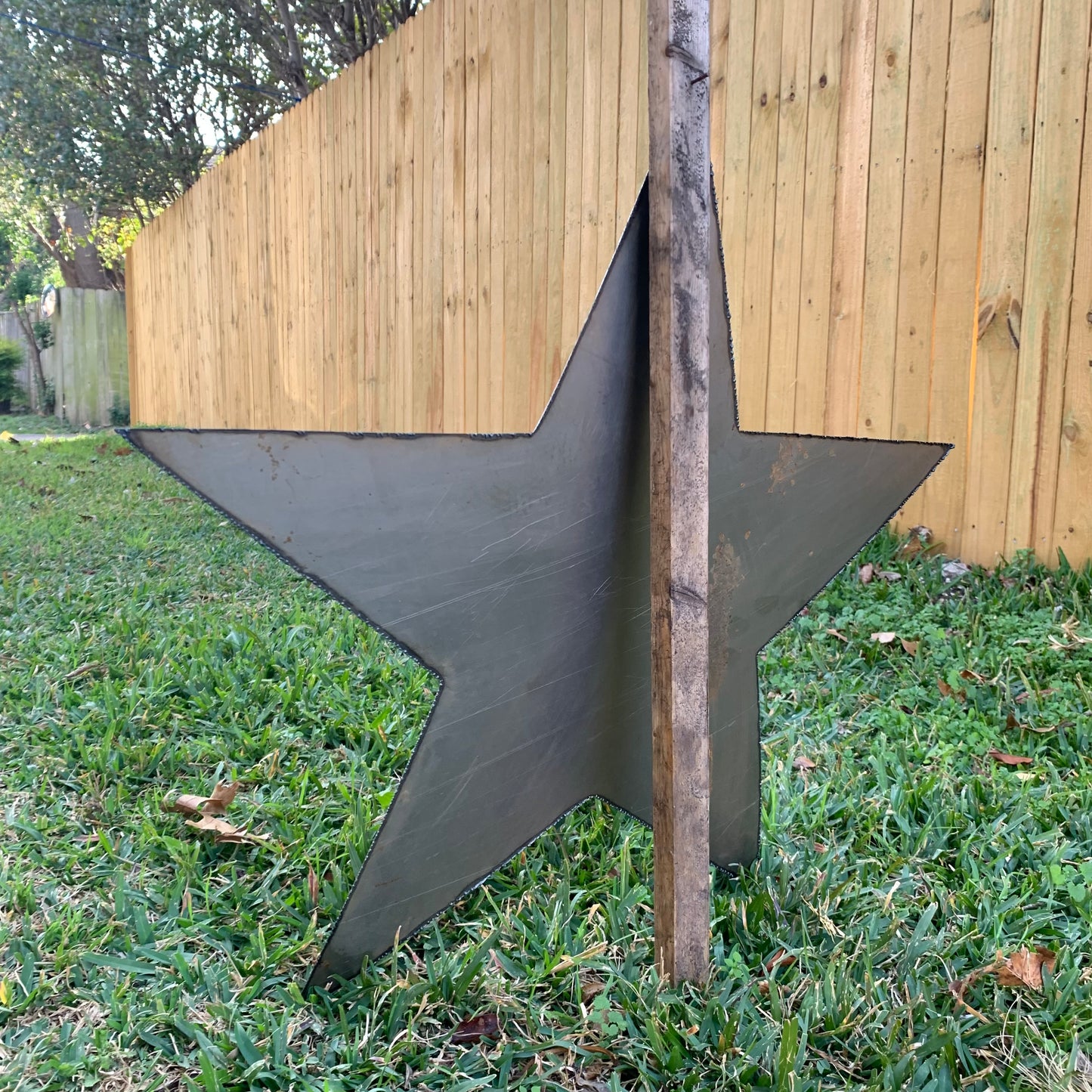 FLAT STAR PLAIN LASERCUT RAW METAL ART WESTERN HOME DECOR RUSTIC HANDMADE CRAFT NEW