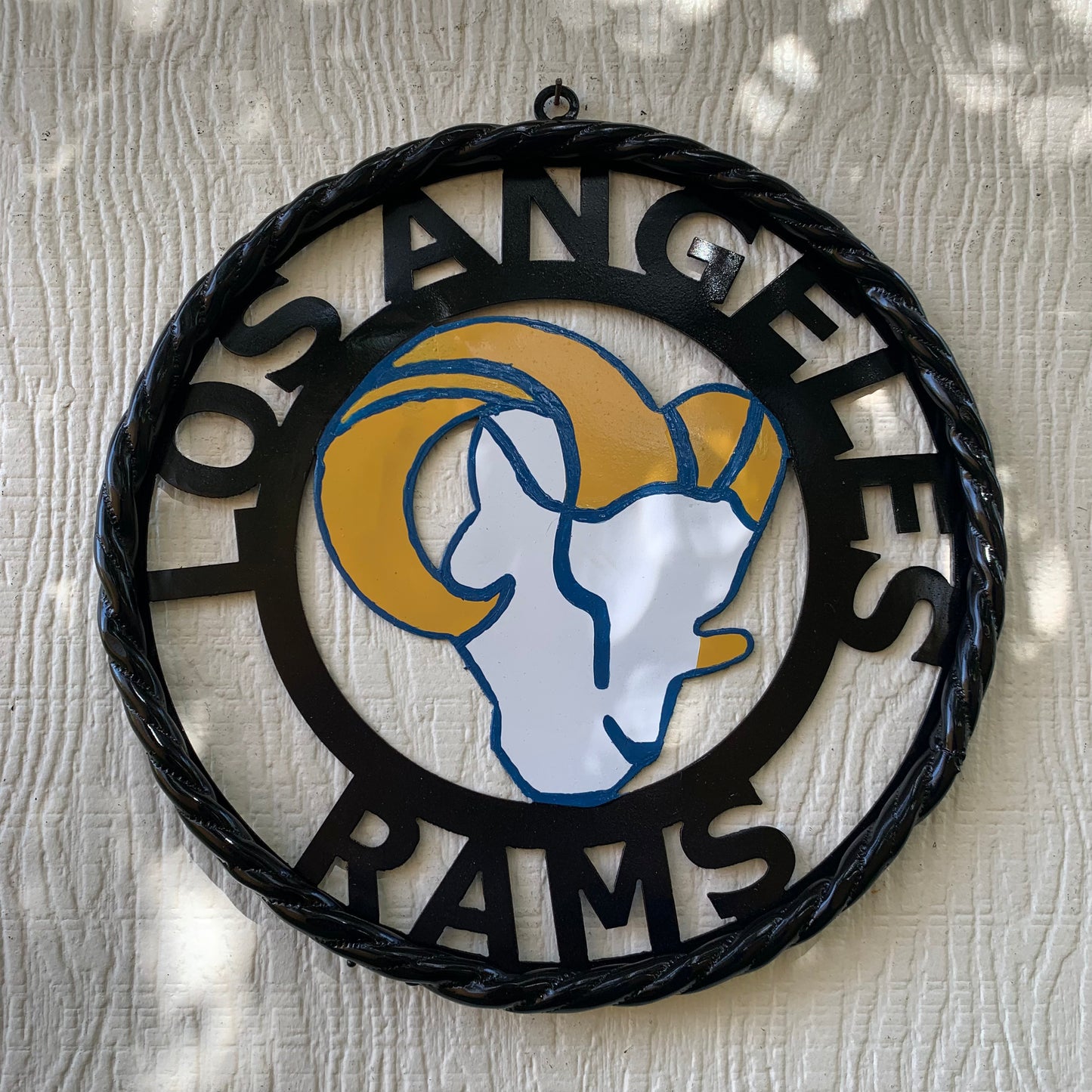 12", 18", 24", 32" LOS ANGES RAMS METAL CUSTOM VINTAGE CRAFT WALL ART TEAM SIGN HANDMADE