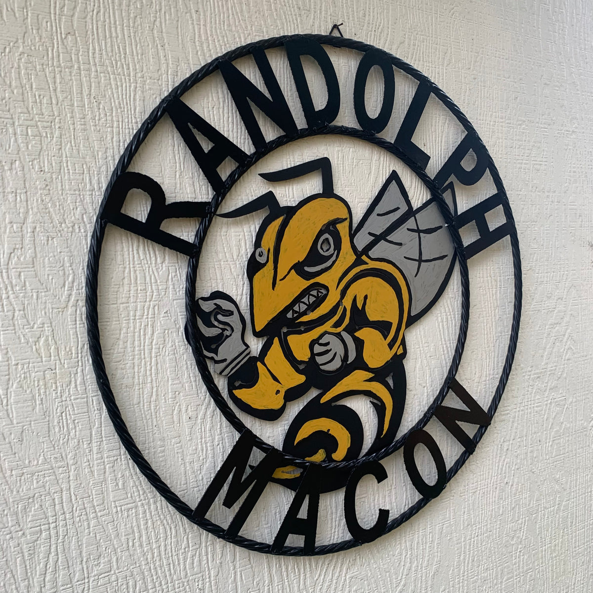 RANDOLPH MACON CUSTOM METAL VINTAGE CRAFT TEAM SIGN HANDMADE 12",18",24",32" SIZES