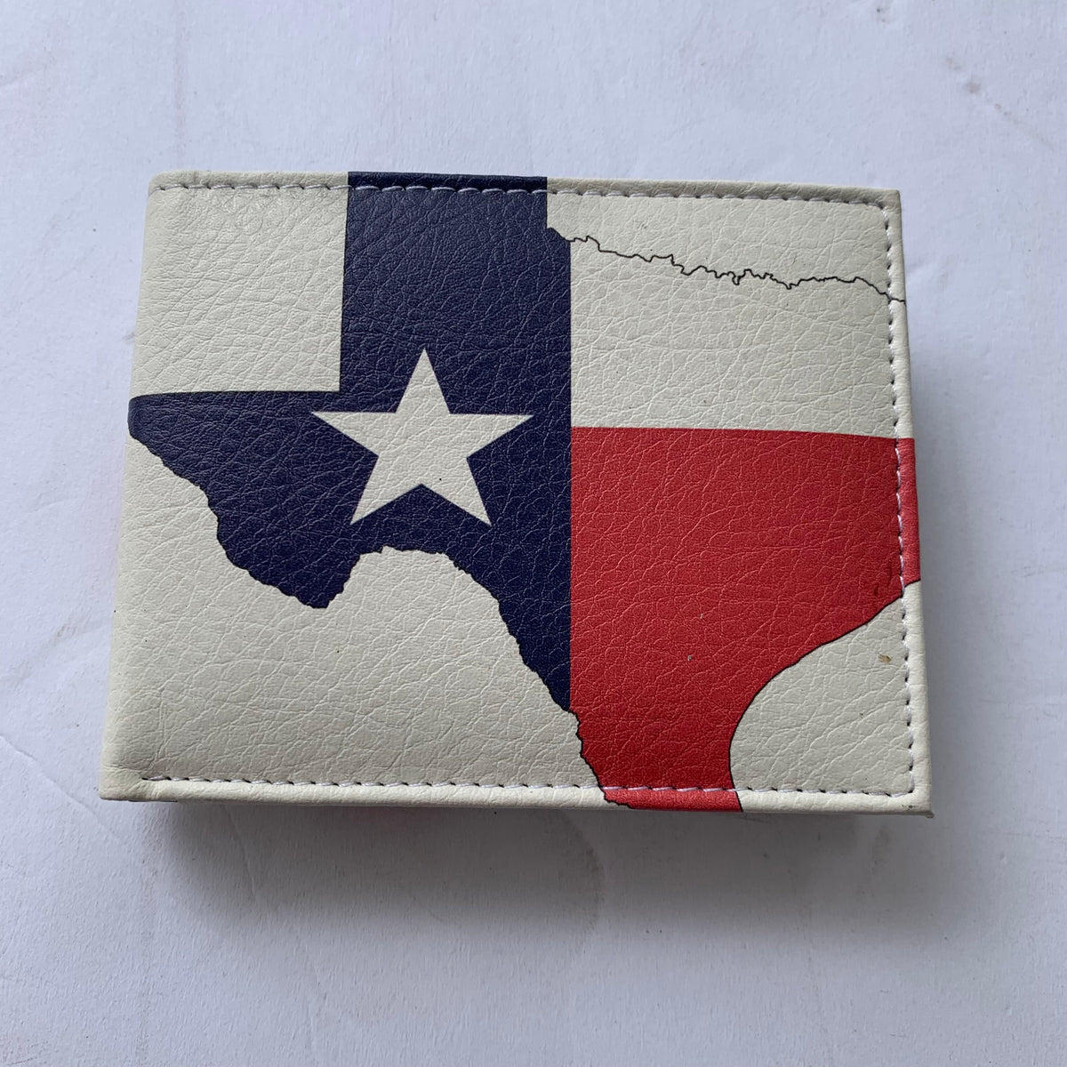 5" TEXAS FLAG WALLET LEATHER BIFOLD WALLET NEW