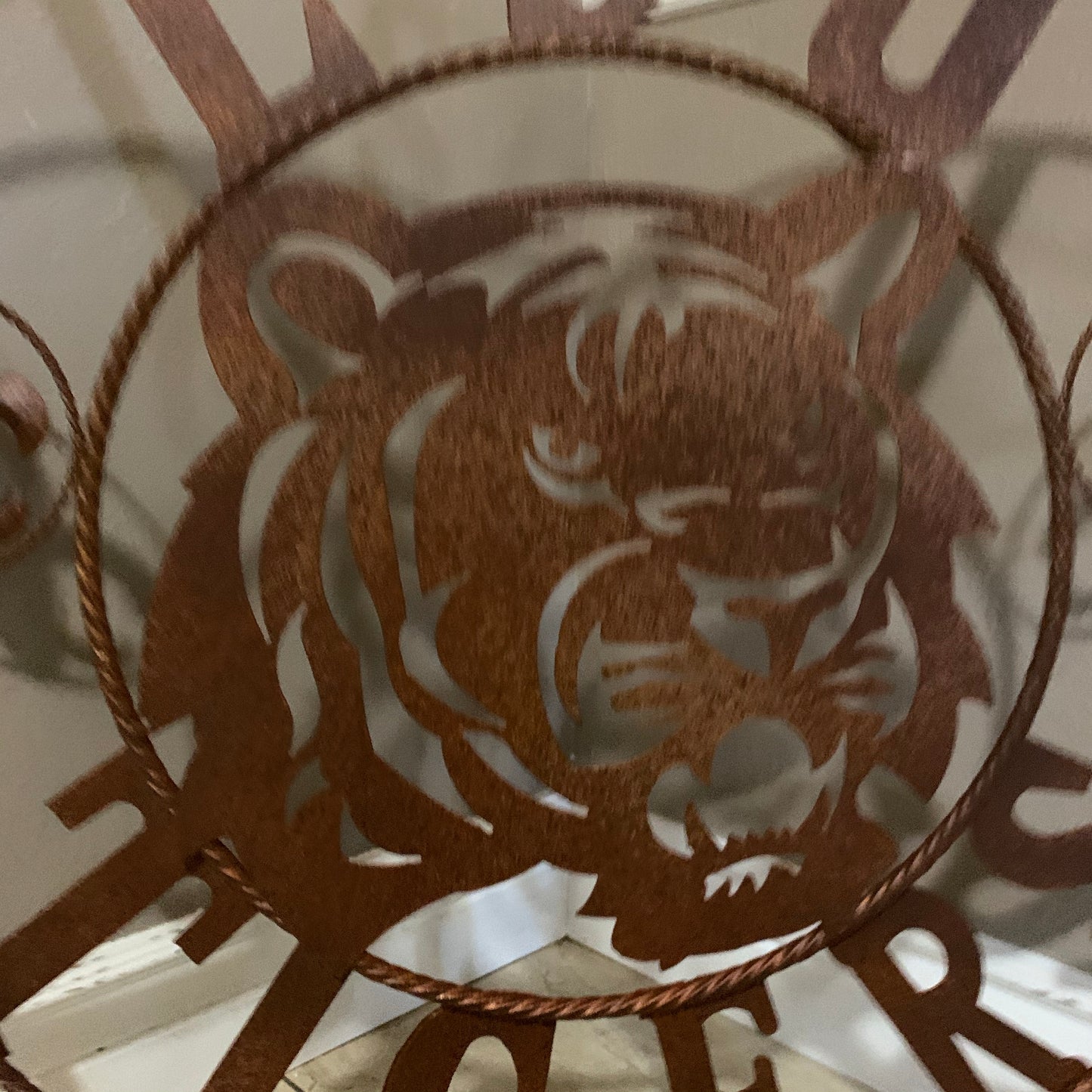 LSU TIGERS METAL CUSTOM VINTAGE CRAFT ART SIGN  WESTERN HOME DECOR 12,18",24",32",36"