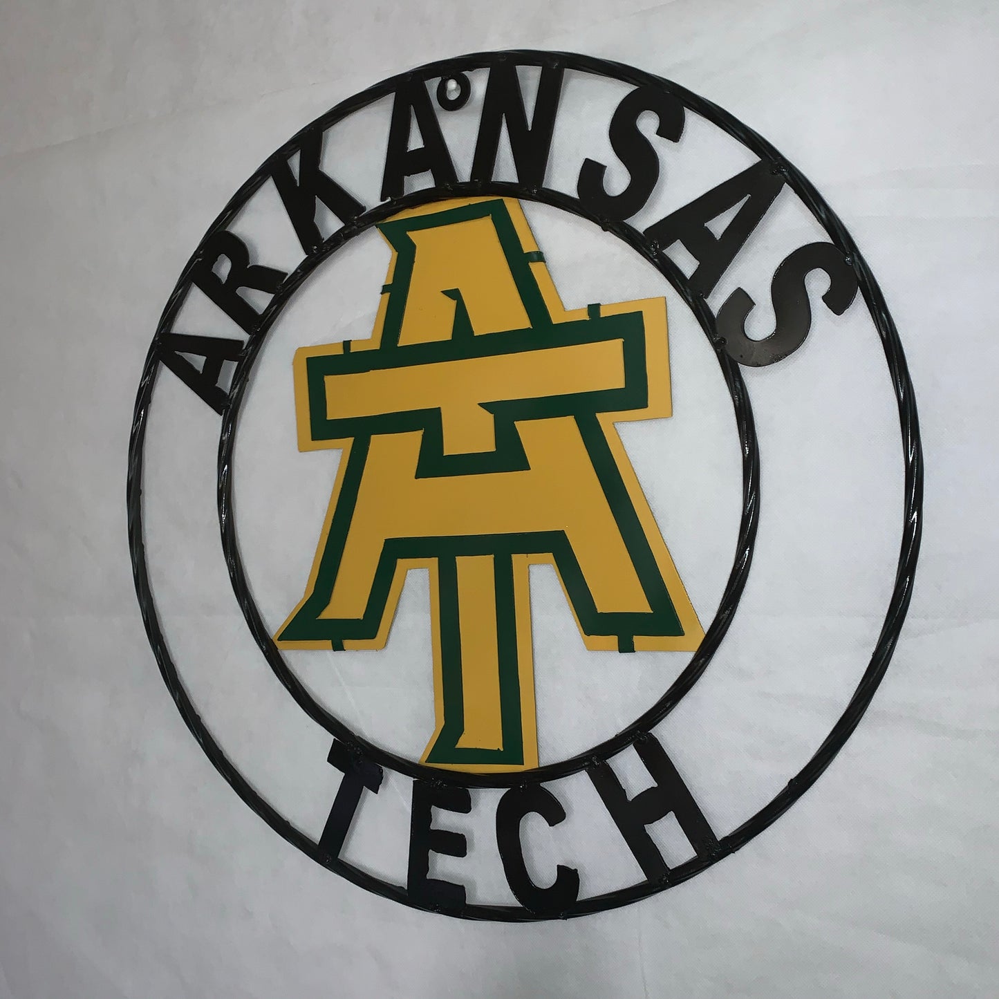 ARKANSAS TECH CUSTOM METAL VINTAGE CRAFT SIGN TEAM WESTERN HOME DECOR HANDMADE