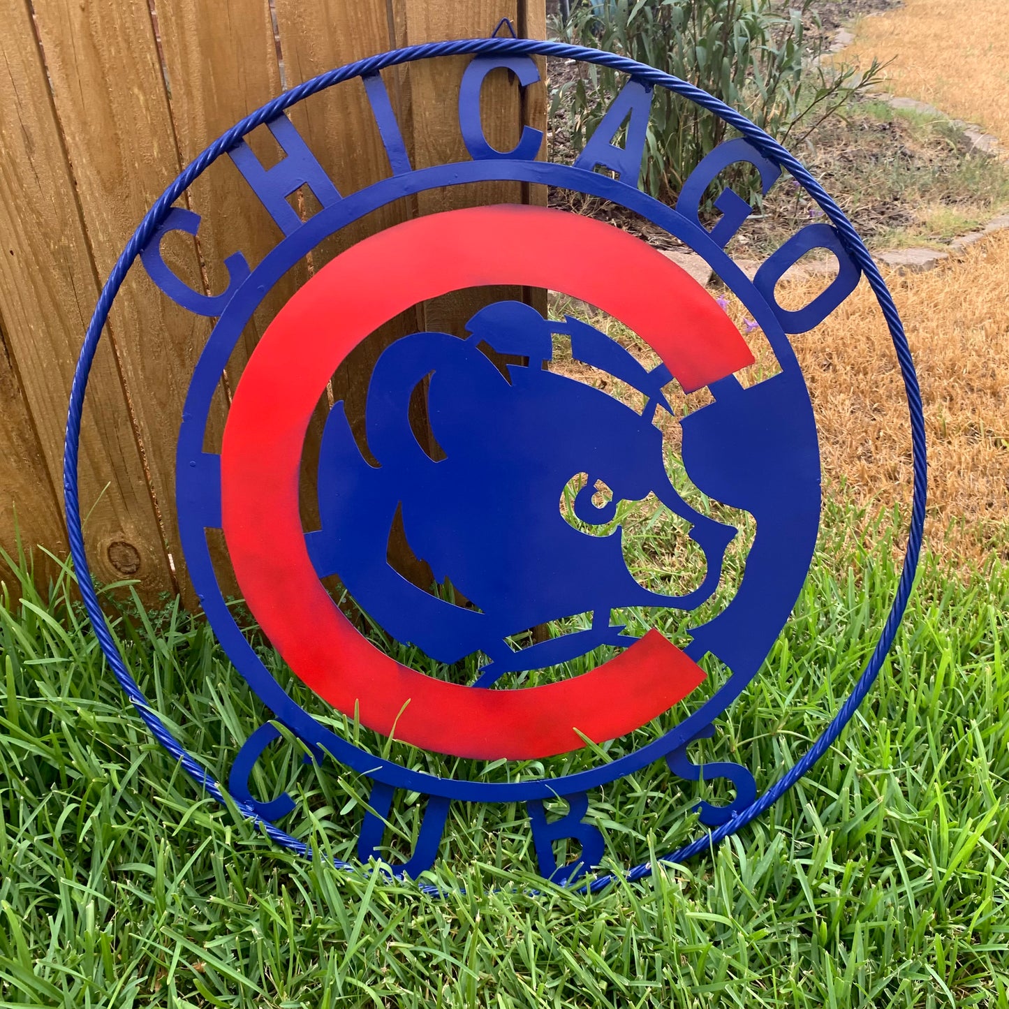 12", 18", 24", 32" CHICAGO CUBS CUSTOM METAL VINTAGE CRAFT TEAM SPORTS SIGN HANDMADE
