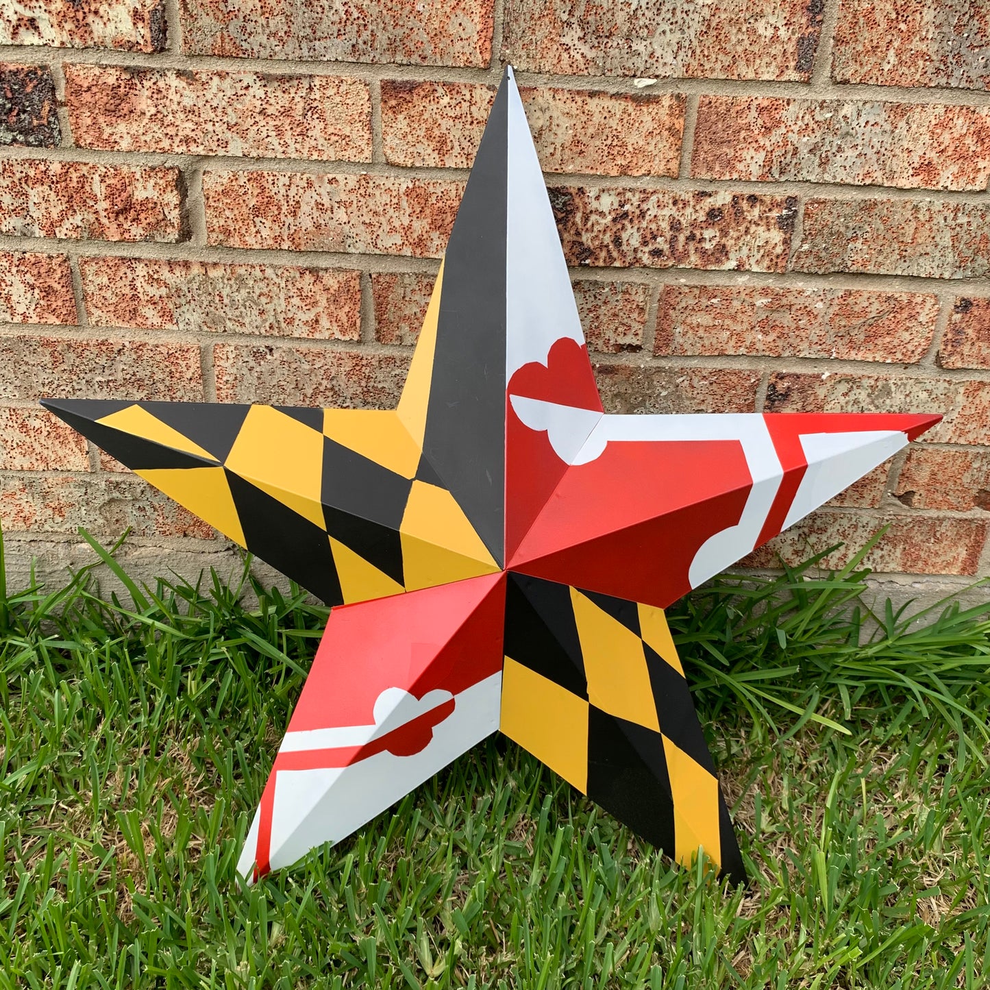 MARYLAND FLAG BARN METAL STAR WESTERN HOME DECOR HANDMADE 22",24",30",36" #EH10423
