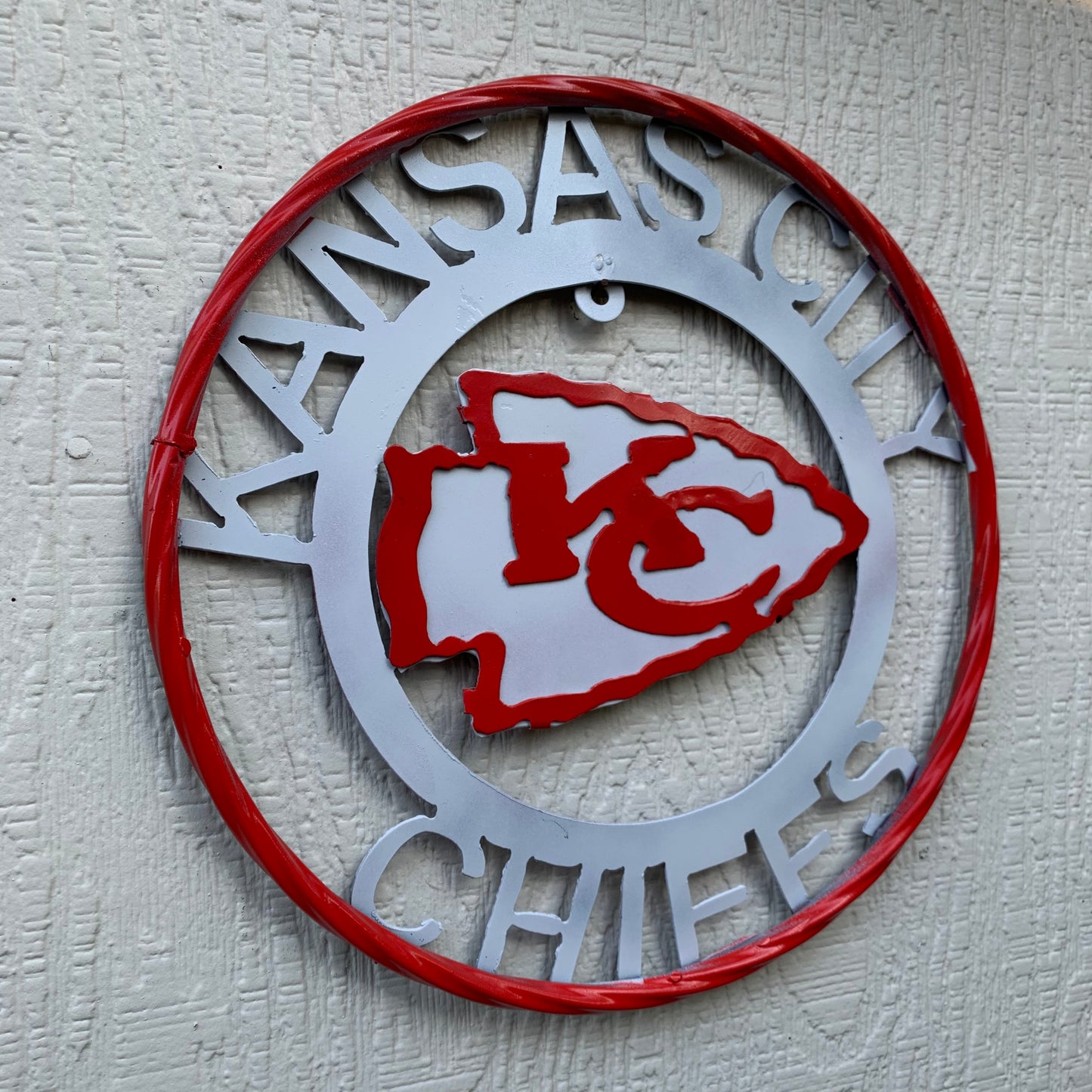 12",18",24",32",36" KANSAS CITY CHIEFS CUSTOM METAL VINTAGE CRAFT SIGN TEAM WESTERN HOME DECOR HANDMADE