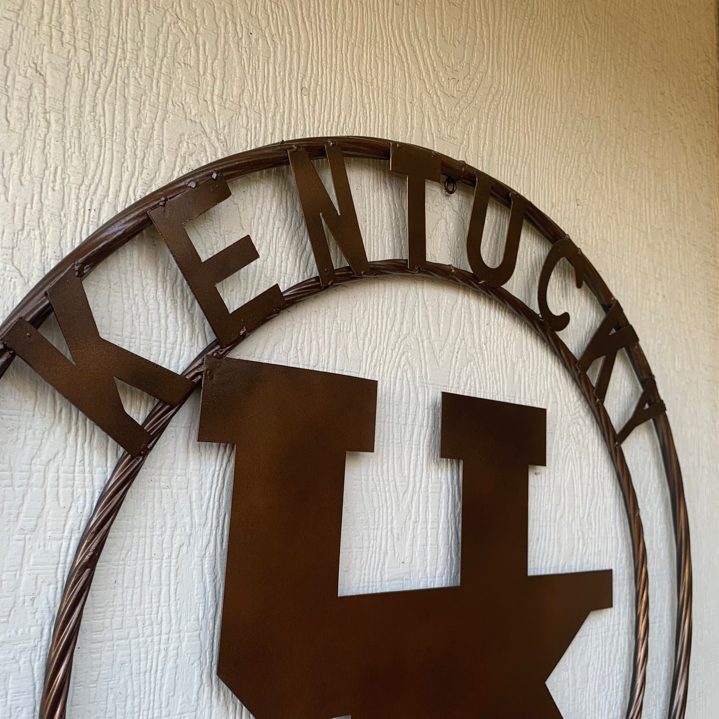 12",18", 24", 32" KENTUCKY WILDCATS RUSTIC BRONZE CUSTOM METAL VINTAGE CRAFT SIGN HANDMADE