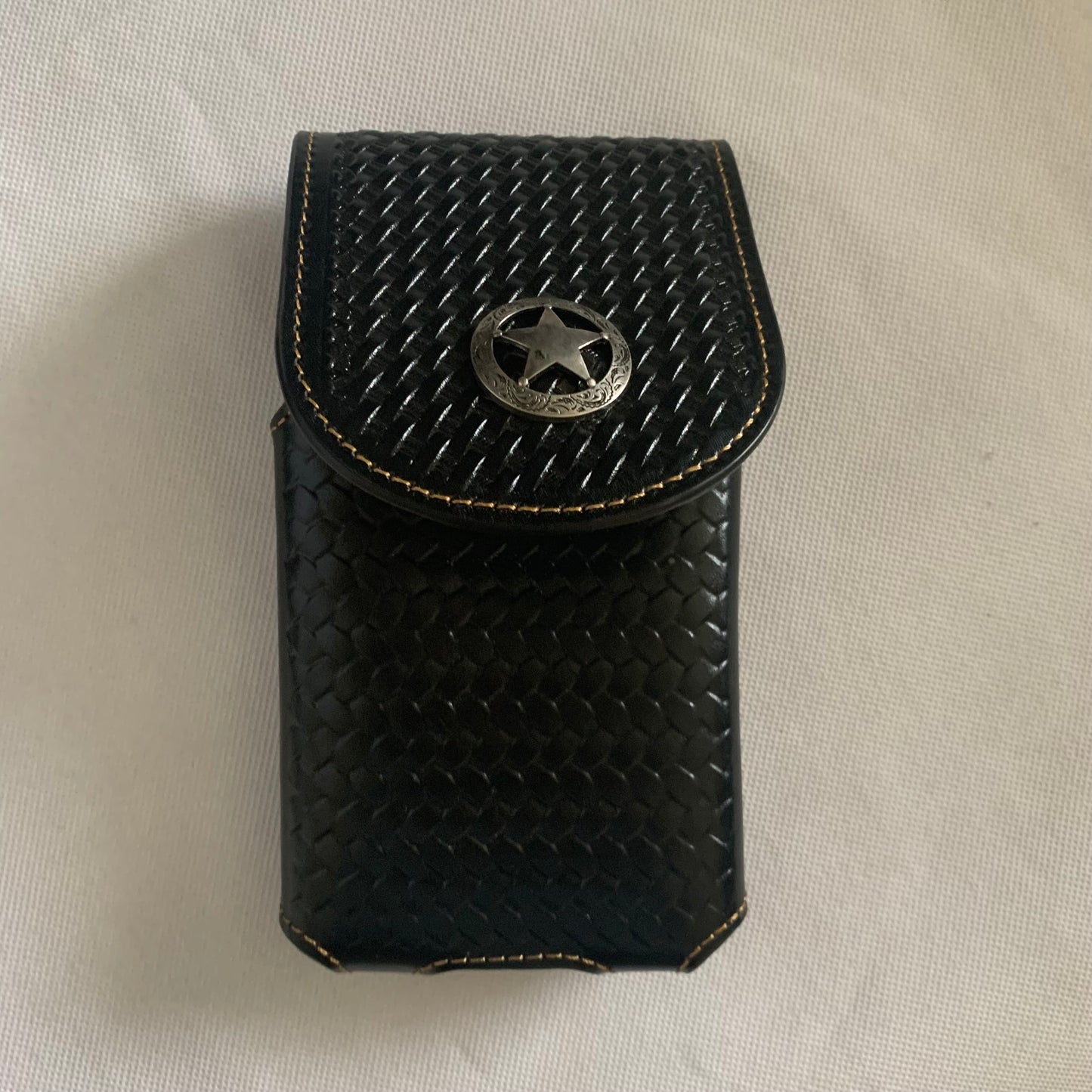 7" LONESTAR BROWN LEATHER POUCH EXTRA LARGE  BELT LOOP HOLSTER CELL PHONE CASE UNIVERSAL OVERSIZE #EH12701--FREE SHIPPING