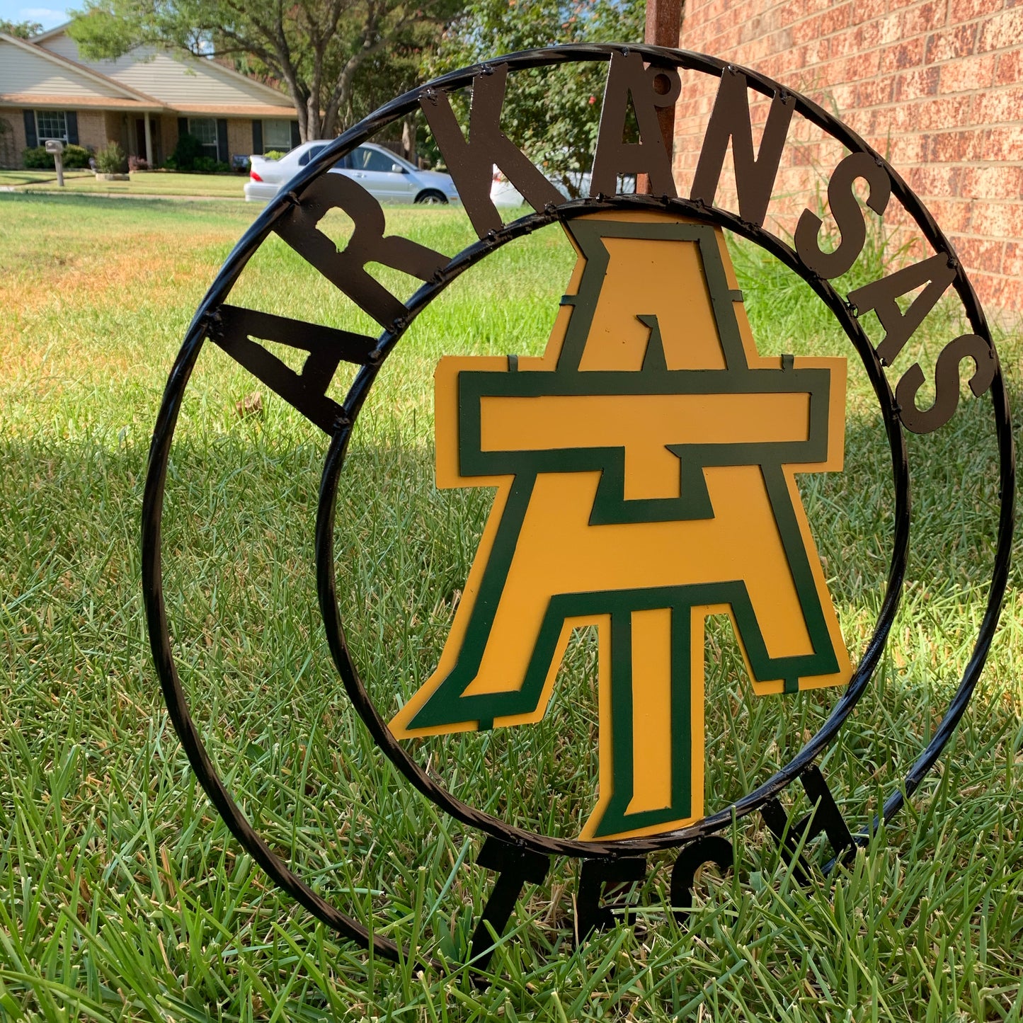 ARKANSAS TECH CUSTOM METAL VINTAGE CRAFT SIGN TEAM WESTERN HOME DECOR HANDMADE