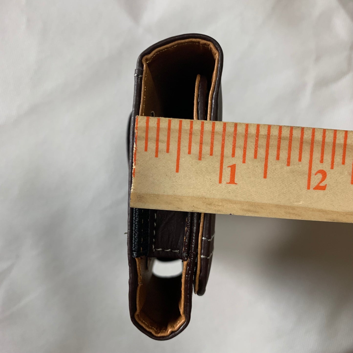 6.6" LUXMO COFFEE BROWN LEATHER EXTRA LARGE POUCH BELT LOOP HOLSTER CELL PHONE CASE UNIVERSAL OVERSIZE #LU20