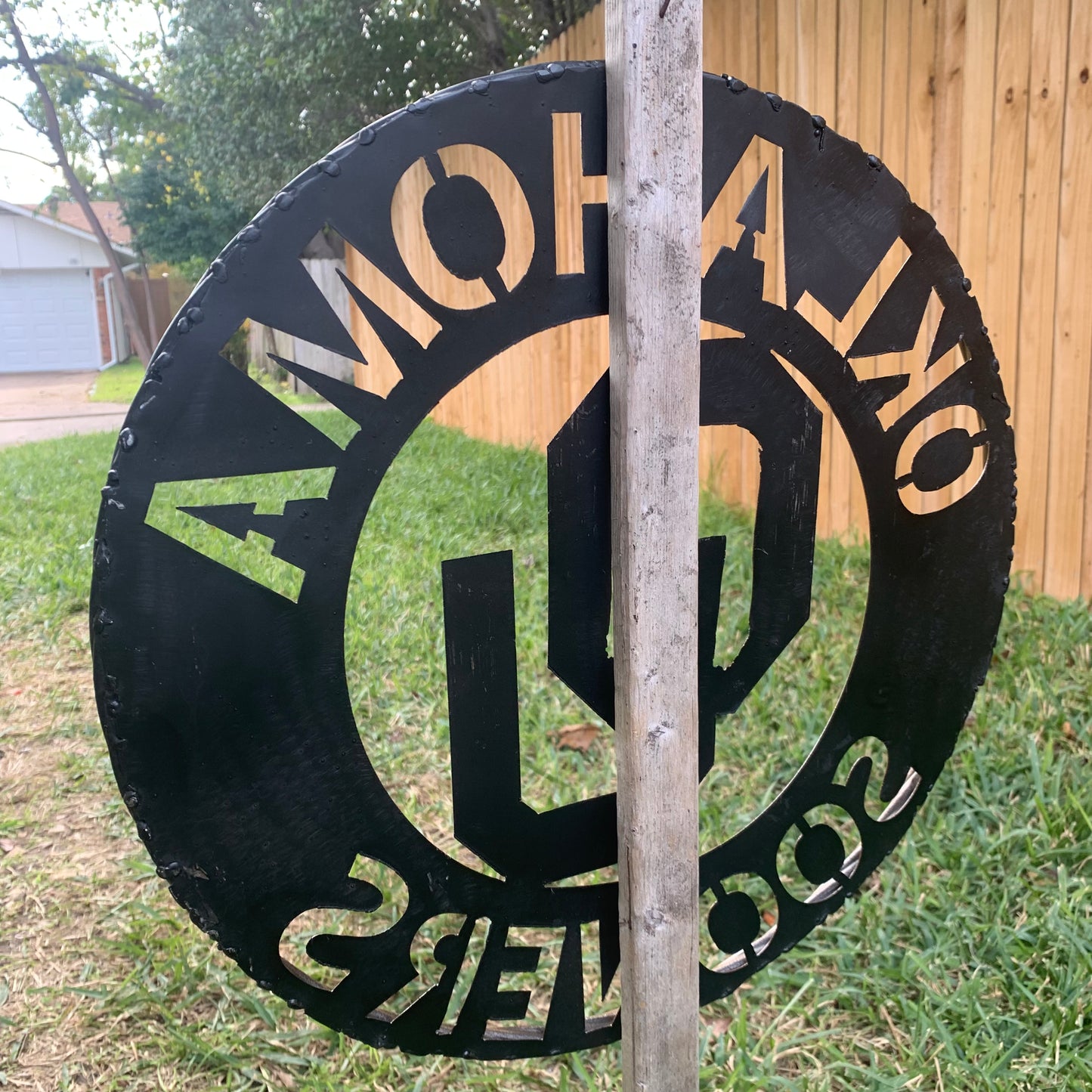12",18",24",32" OU SOONERS HAMMERED COPPER CUSTOM METAL VINTAGE CRAFT TEAM SIGN HANDMADE CRAFT
