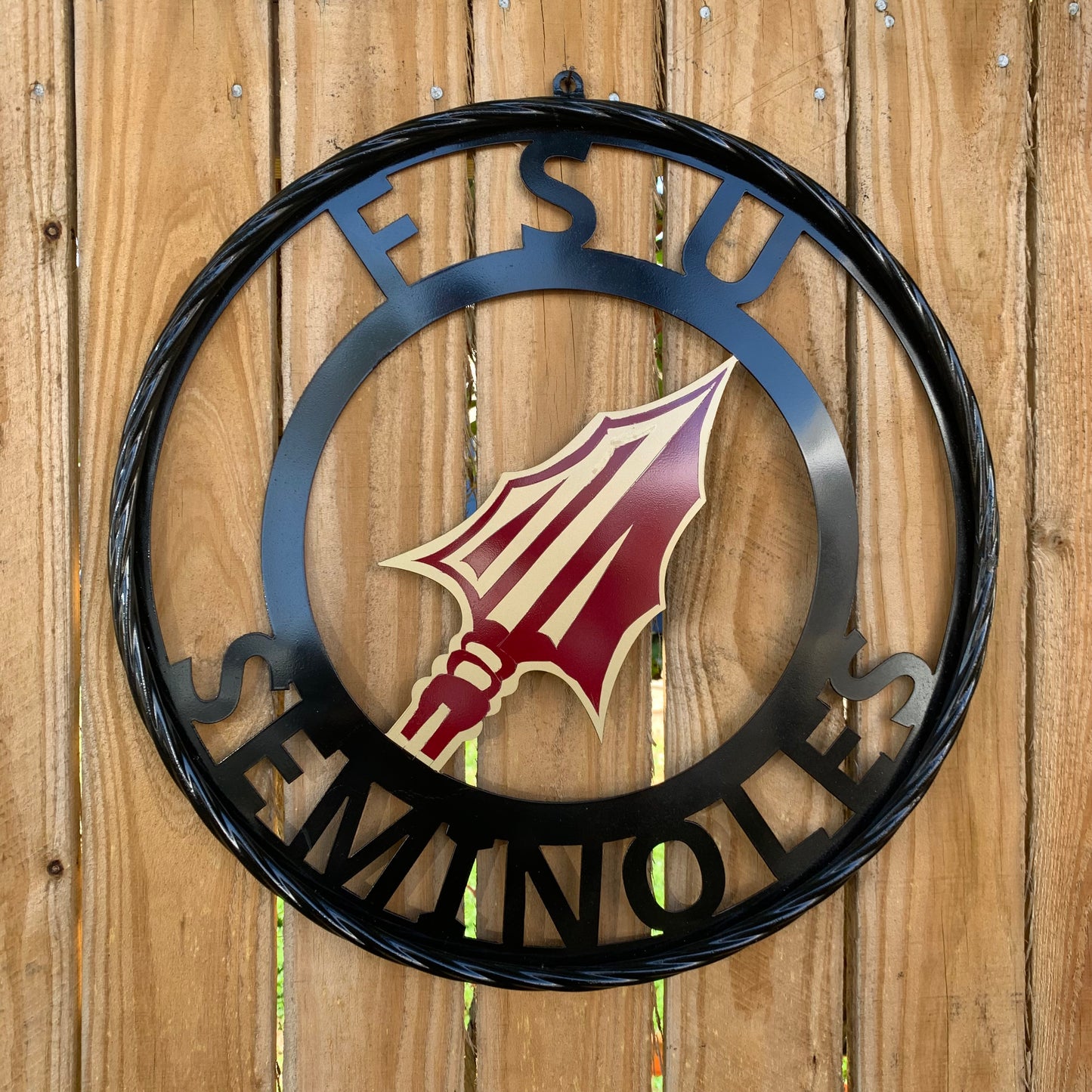 FSU SEMINOLES FLORIDA METAL CUSTOM VINTAGE CRAFT TEAM SIGN HANDMADE 12",18",24",36"
