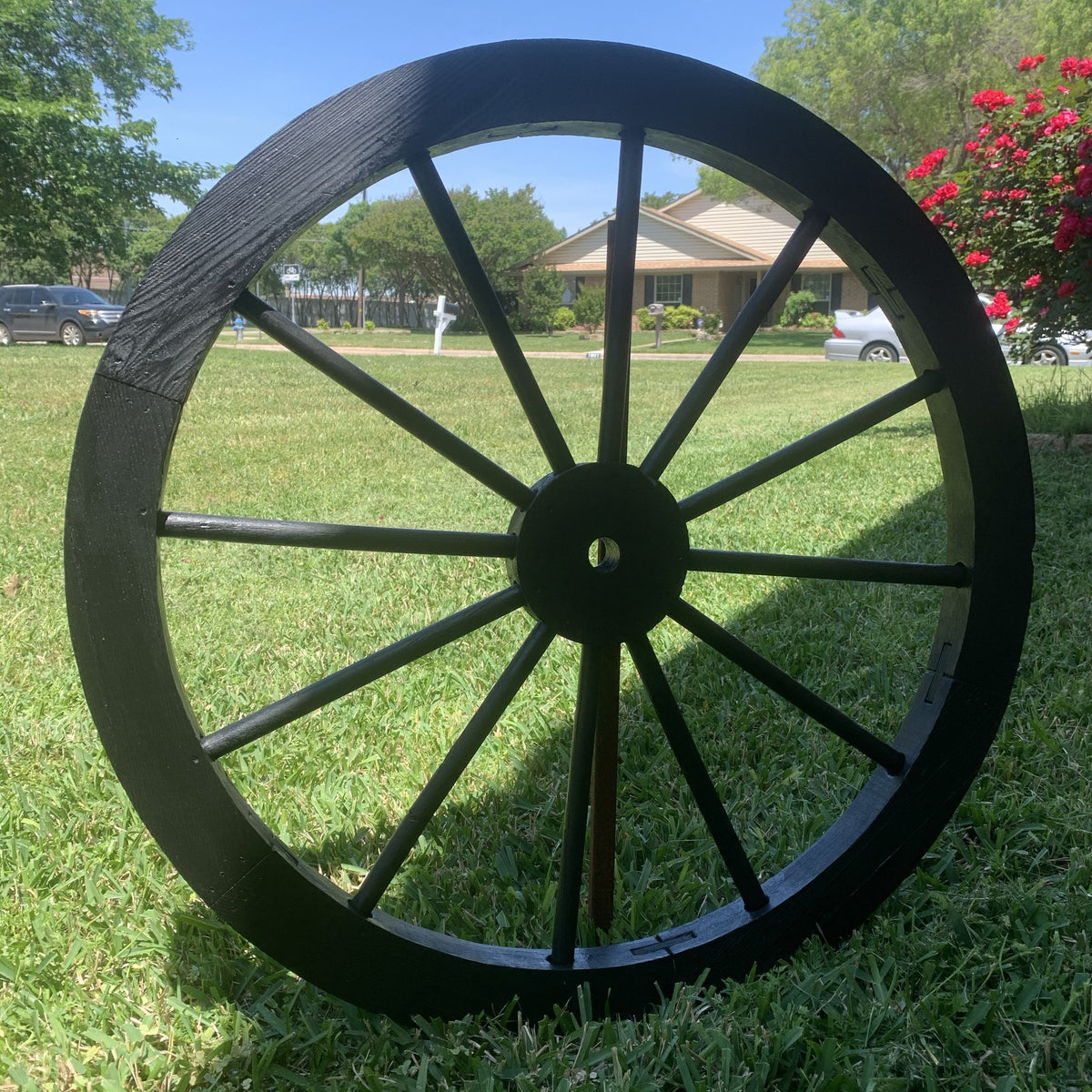 16",24",30" WAGON WHEEL RED BARN WOOD WESTERN HOME DECOR RUSTIC HANDMADE CRAFT