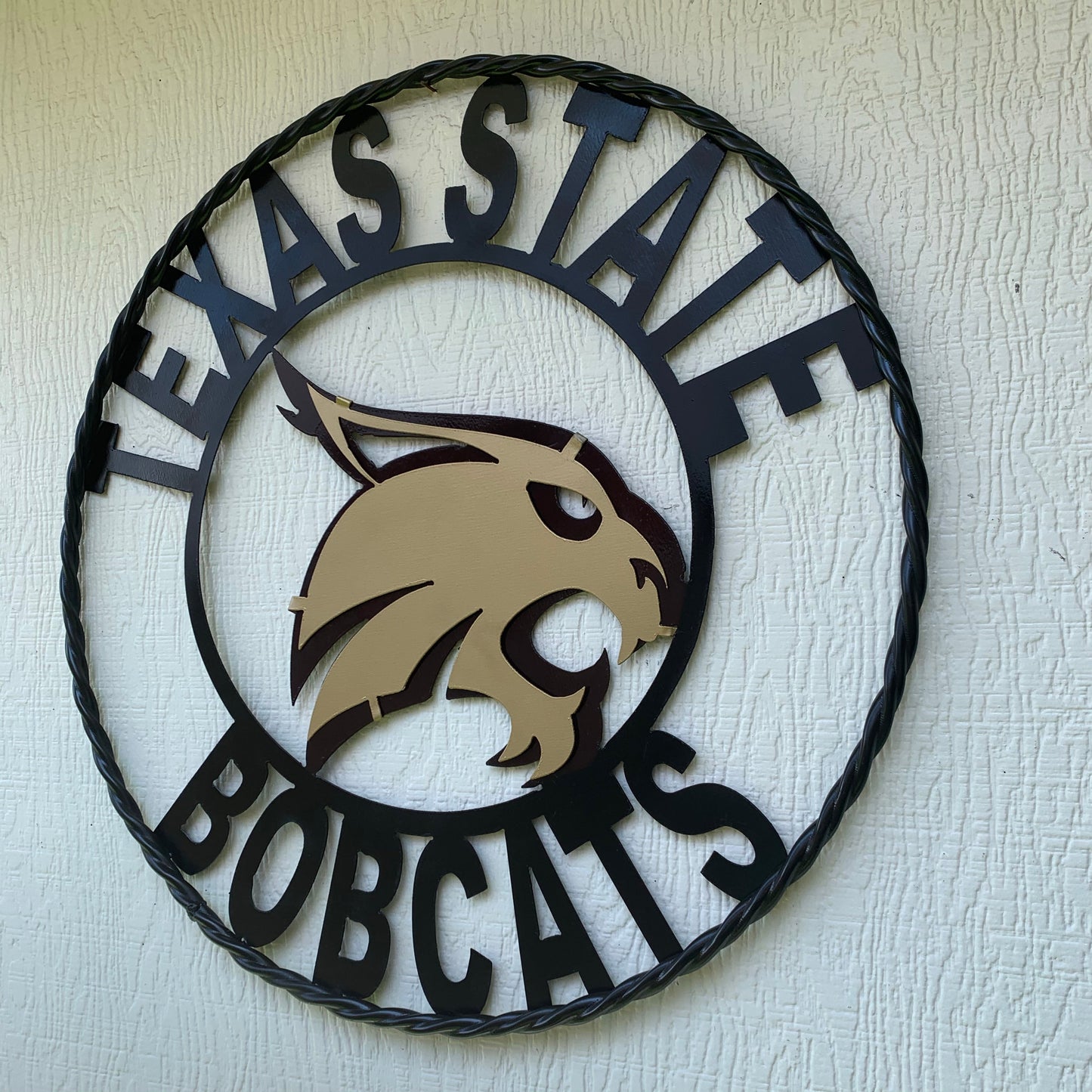 12",18",24",32",36" TEXAS STATE BOBCATS CUSTOM METAL VINTAGE CRAFT SIGN TEAM WESTERN HOME DECOR HANDMADE