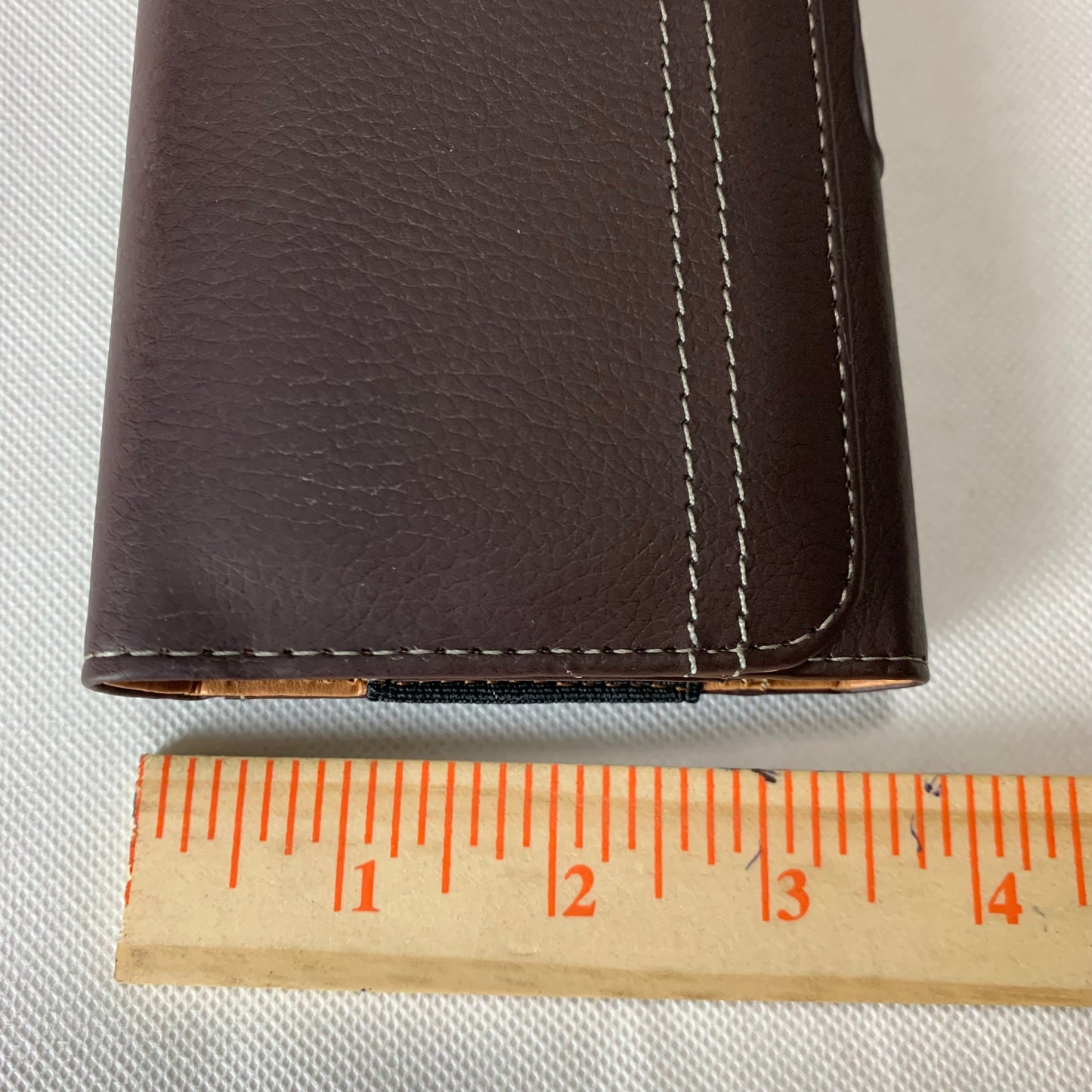 6.6" LUXMO COFFEE BROWN LEATHER EXTRA LARGE POUCH BELT LOOP HOLSTER CELL PHONE CASE UNIVERSAL OVERSIZE #LU20