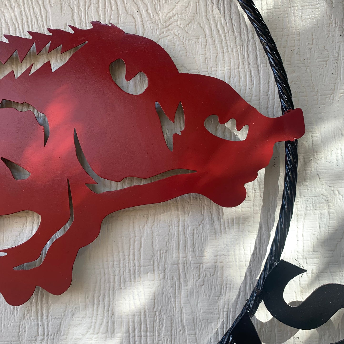 ARKANSAS RAZORBACKS CUSTOM METAL VINTAGE CRAFT SIGN TEAM WALL ART WESTERN HOME DECOR HANDAMADE