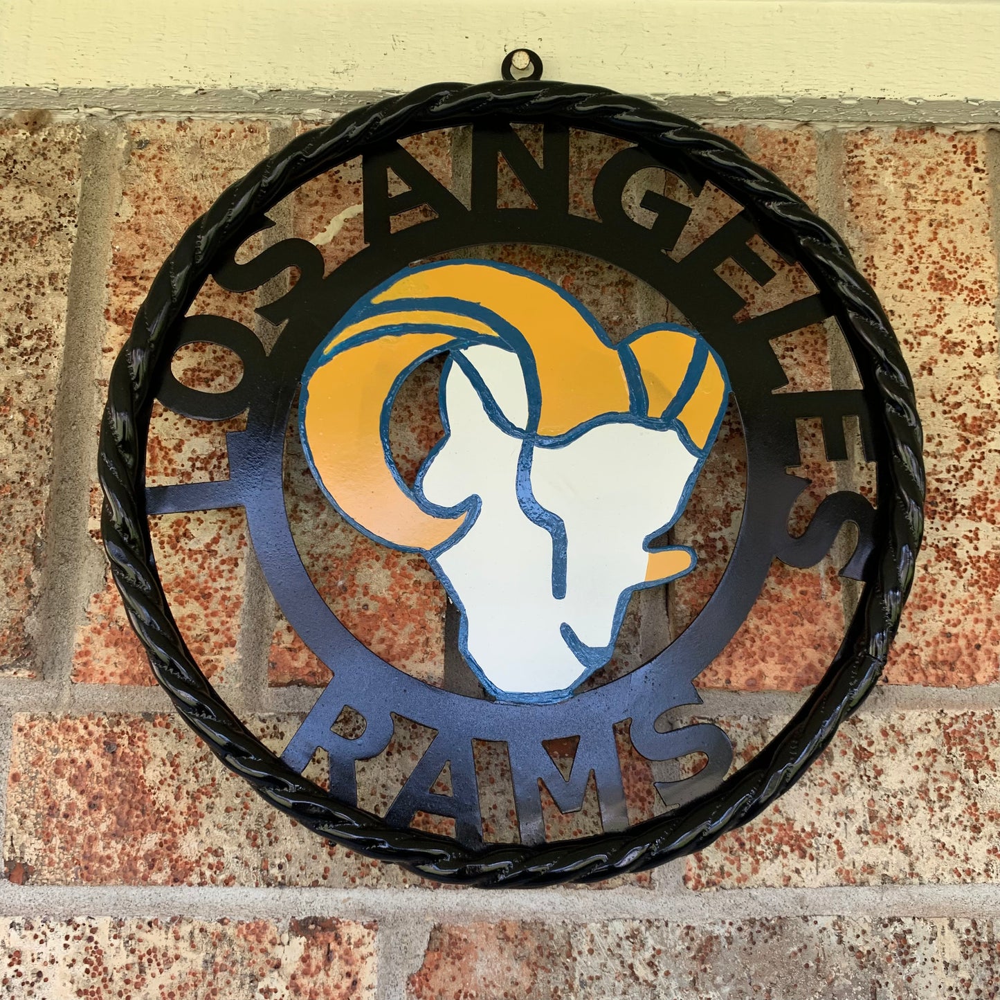 12", 18", 24", 32" LOS ANGES RAMS METAL CUSTOM VINTAGE CRAFT WALL ART TEAM SIGN HANDMADE
