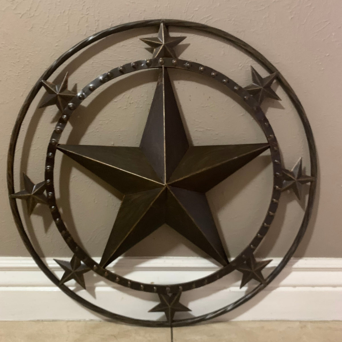 #SI_BC2109 MULTI STARS 24" BARN METAL STAR WESTERN HOME DECOR HANDMADE RUSTIC BRONZE NEW