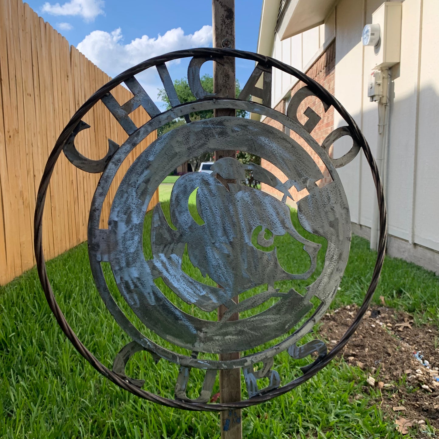 12", 18", 24", 32" CHICAGO CUBS CUSTOM RAW METAL VINTAGE CRAFT TEAM SPORTS SIGN HANDMADE