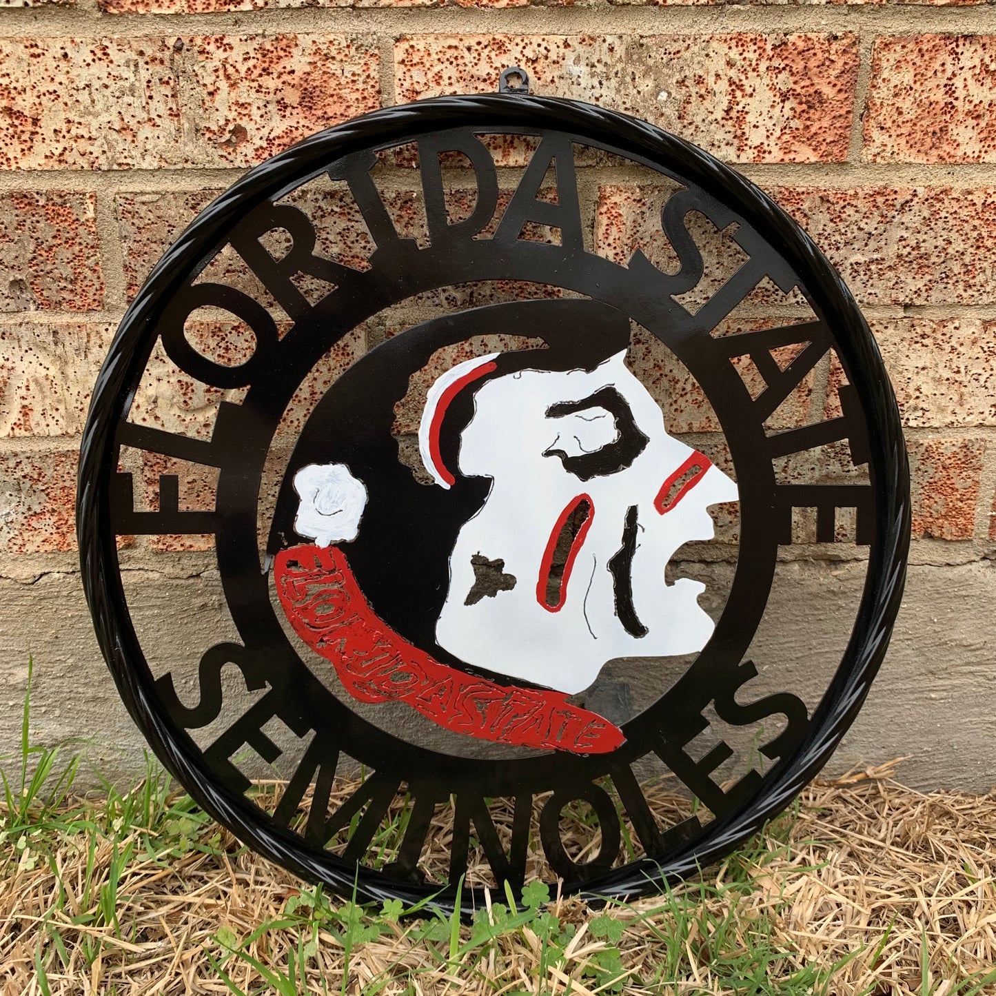 12", 18", 24", 32" FSU FLORIDA STATE SEMINOLES INDIAN LOGO METAL CUSTOM VINTAGE CRAFT TEAM SIGN