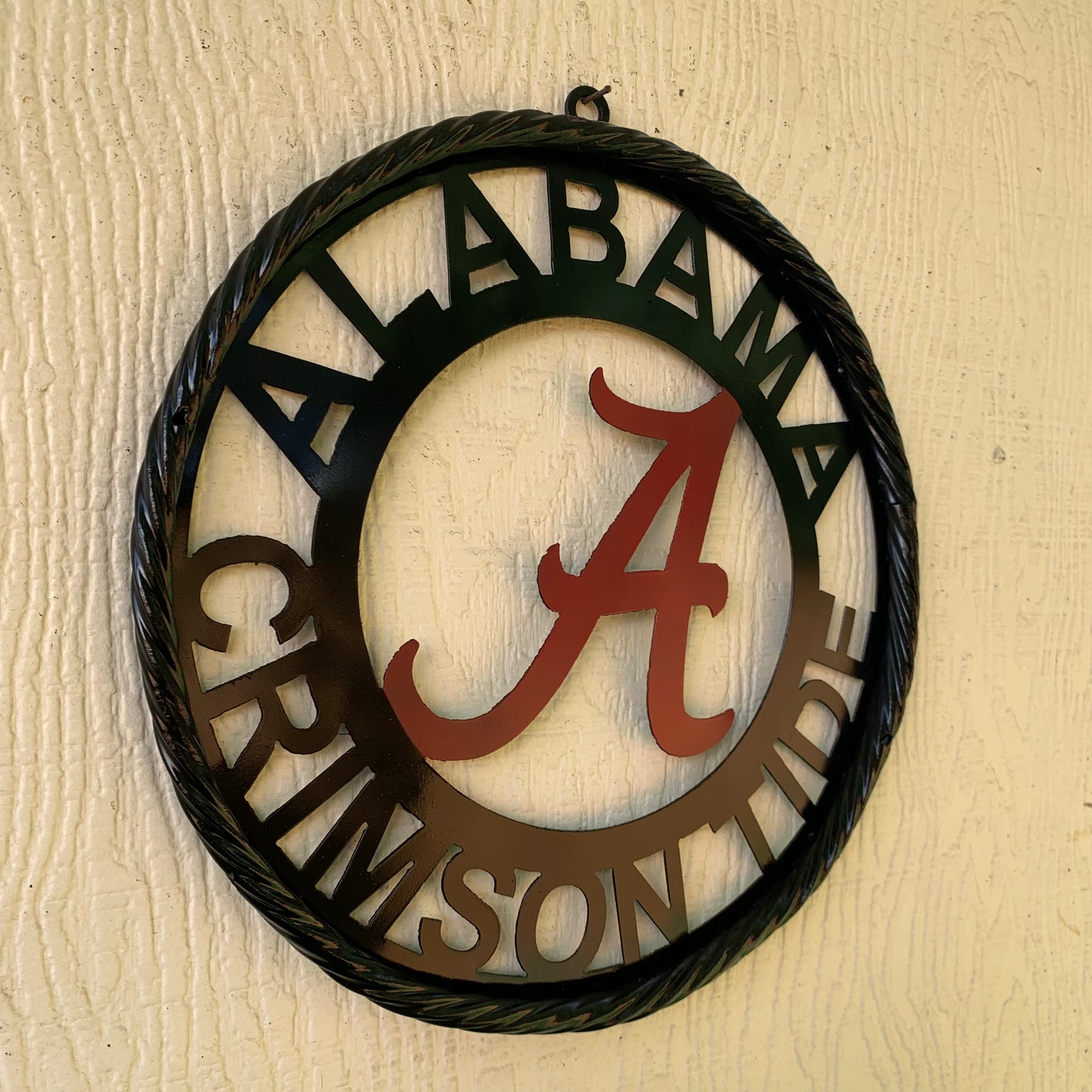 ALABAMA CRIMSON TIDE LASERCUT CUSTOM METAL VINTAGE CRAFT SIGN TEAM WESTERN HOME DECOR