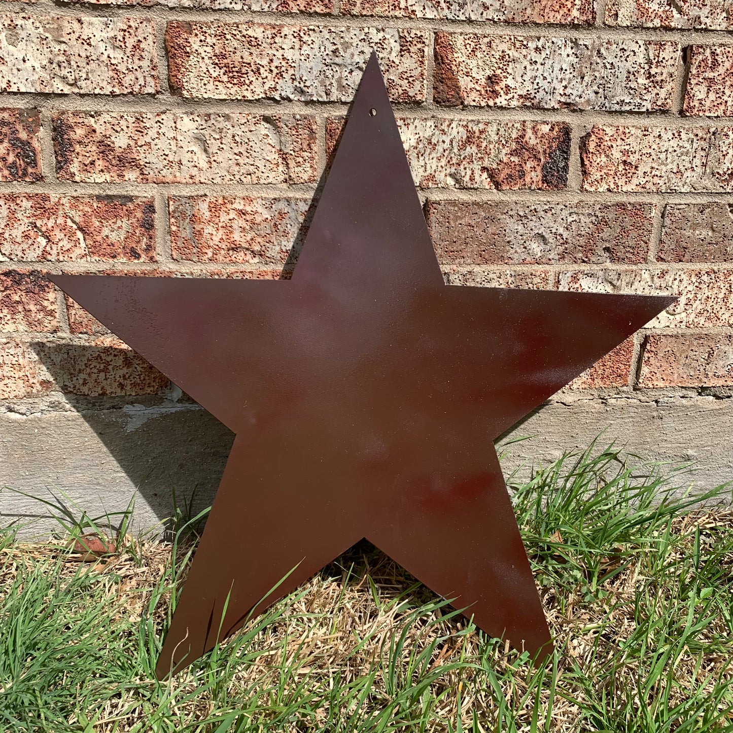 2D FLAT STAR BARN PLAIN LASERCUT METAL BROWN STAR ART WESTERN HOME DECOR HANDMADE #EH12822