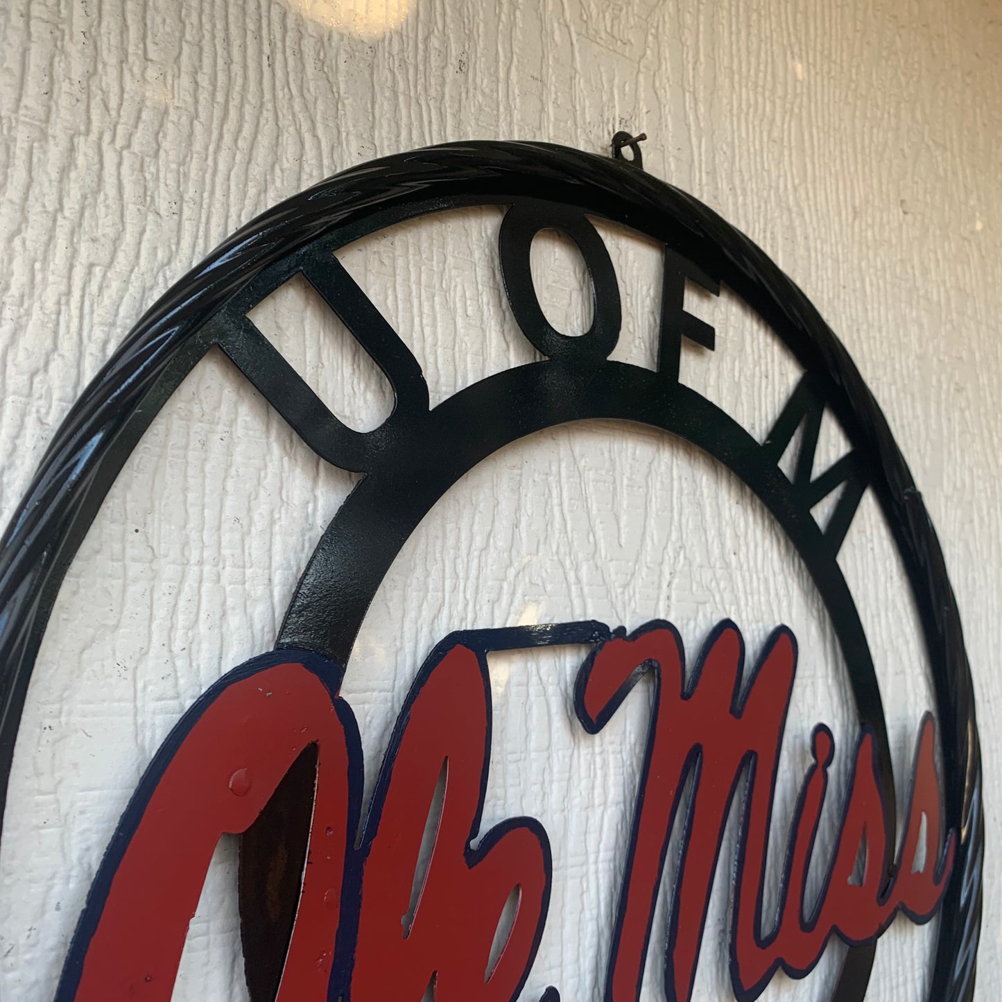 OLE MISS REBELS MISSISSIPPI CUSTOM METAL VINTAGE CRAFT TEAM SIGN WESTERN HOME DECOR HANDMADE