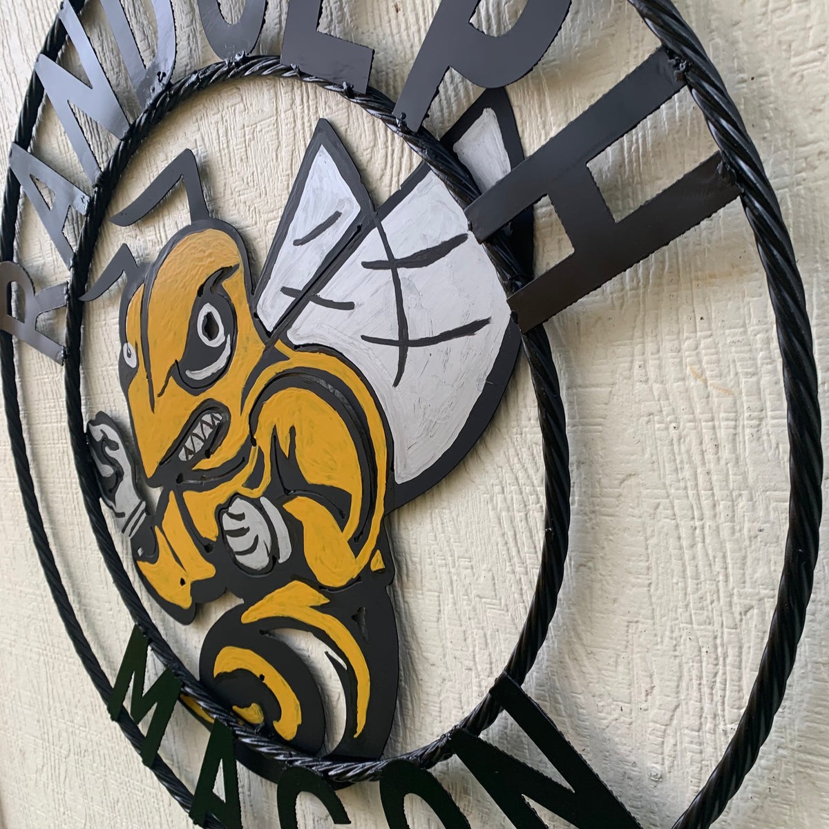 RANDOLPH MACON CUSTOM METAL VINTAGE CRAFT TEAM SIGN HANDMADE 12",18",24",32" SIZES
