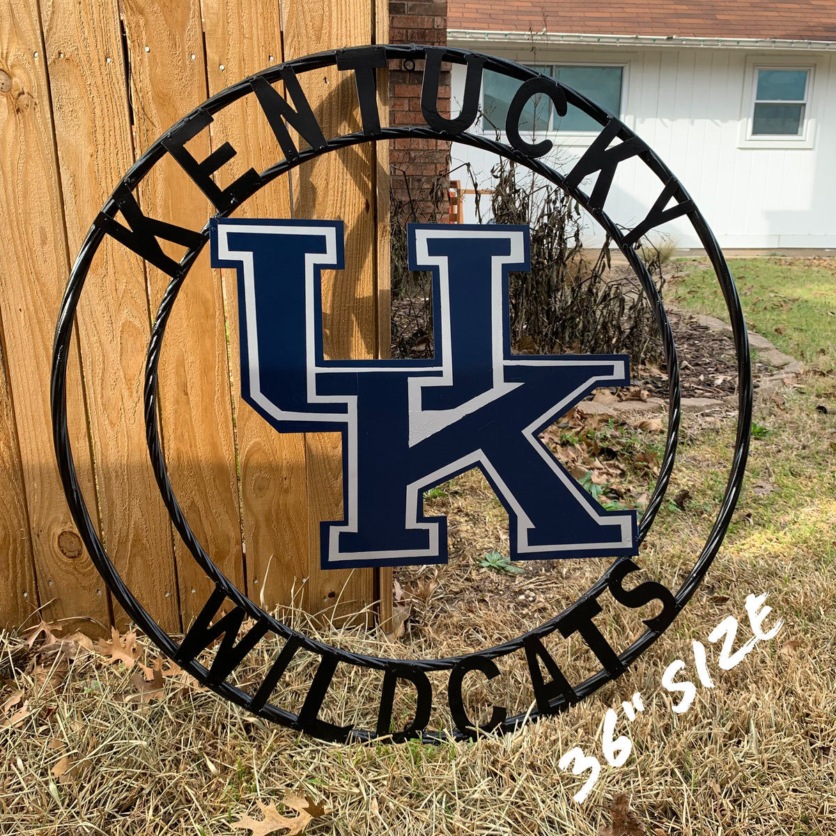 KENTUCKY WILDCATS CUSTOM METAL VINTAGE CRAFT SIGN WESTERN HOME DECOR HANDMADE
