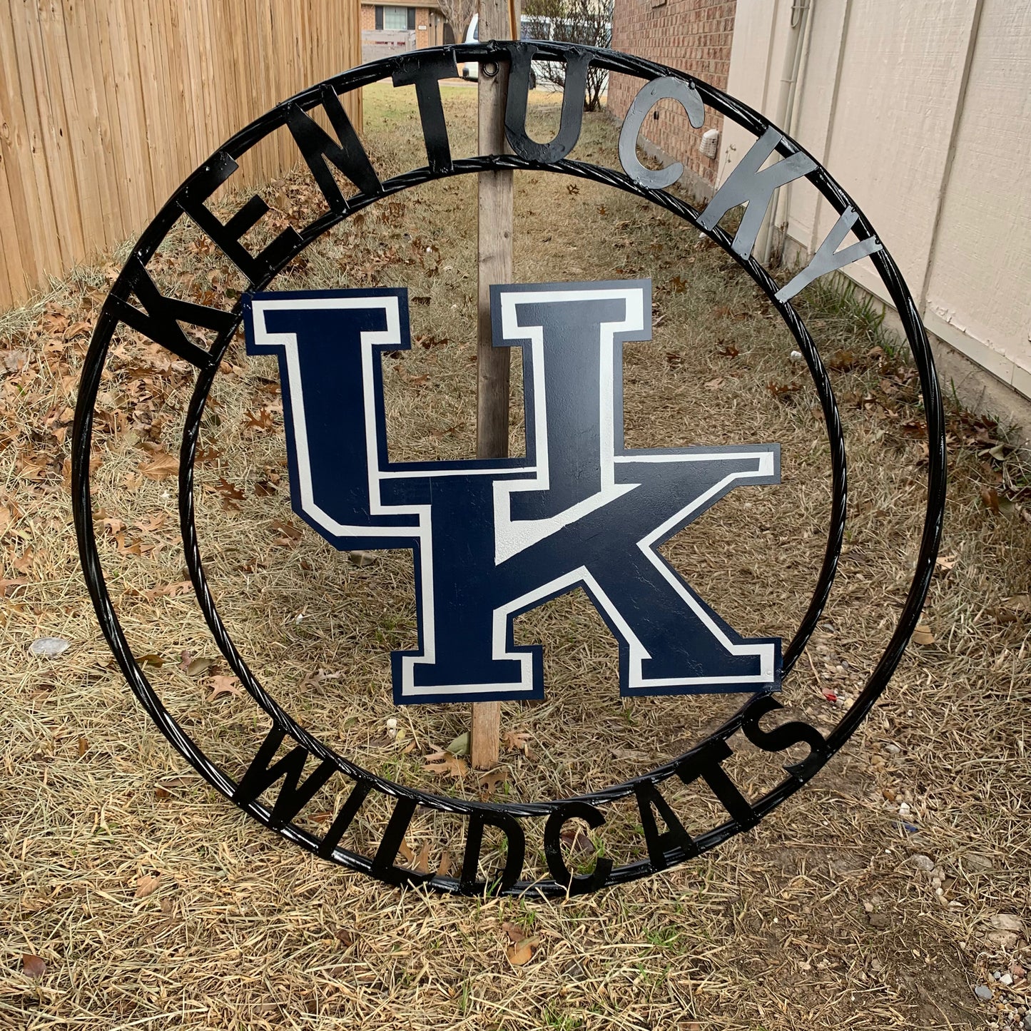 KENTUCKY WILDCATS CUSTOM METAL VINTAGE CRAFT SIGN WESTERN HOME DECOR HANDMADE