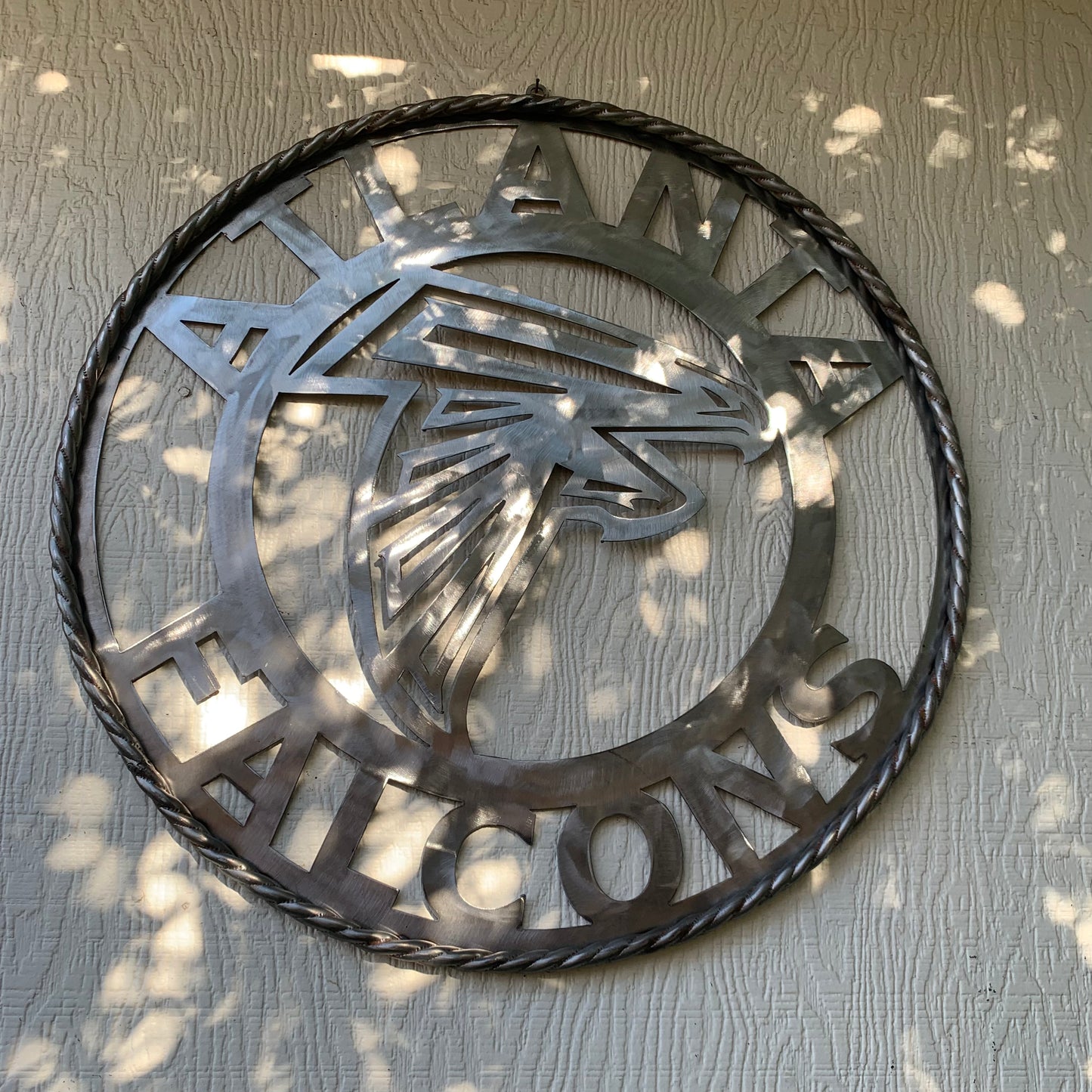 18", 24", 32", 36" ATLANTA FALCONS CUSTOM RAW METAL VINTAGE CRAFT TEAM SIGN HANDMADE