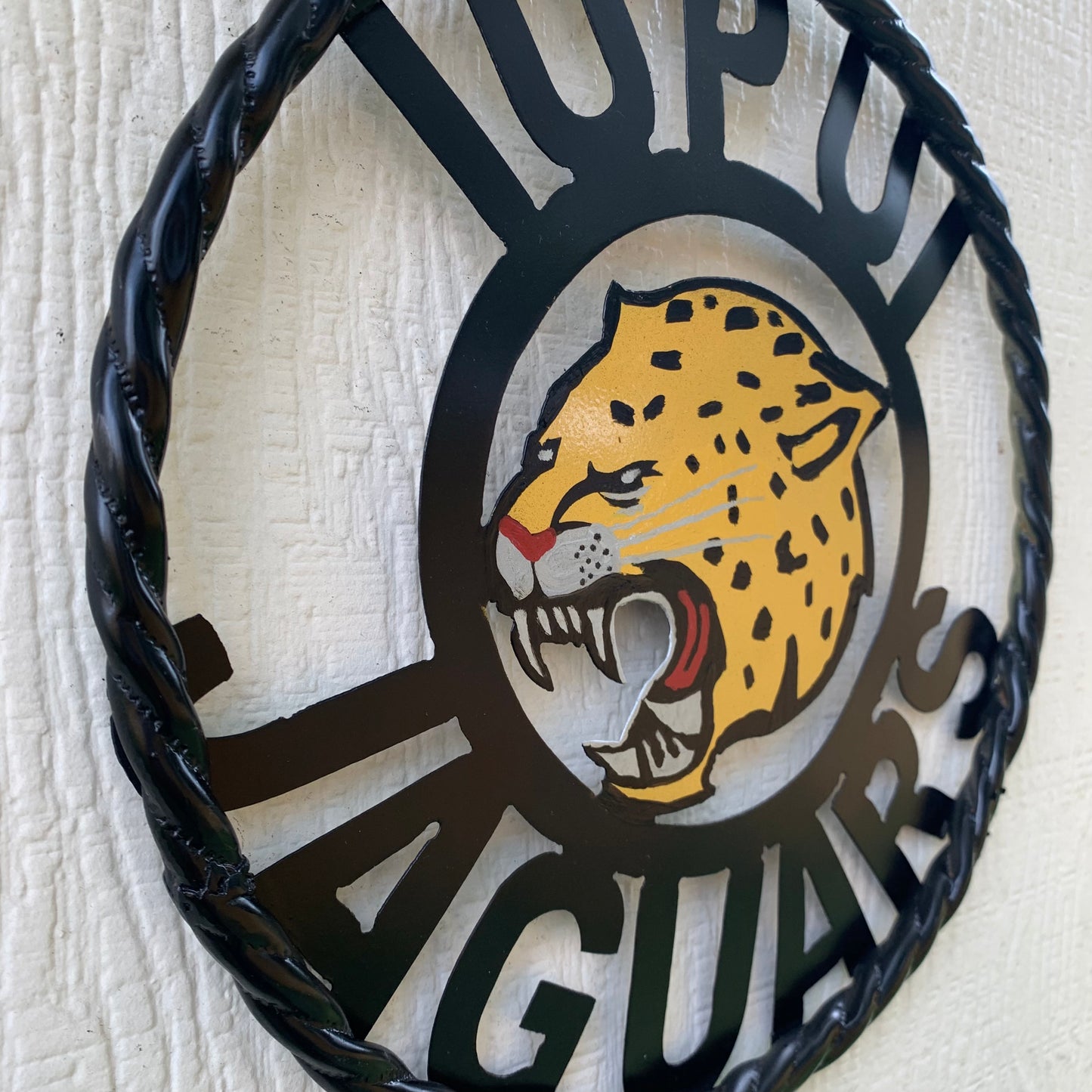 INDIANA IUPUI JAGUARS METAL CUSTOM VINTAGE CRAFT TEAM SIGN HANDMADE