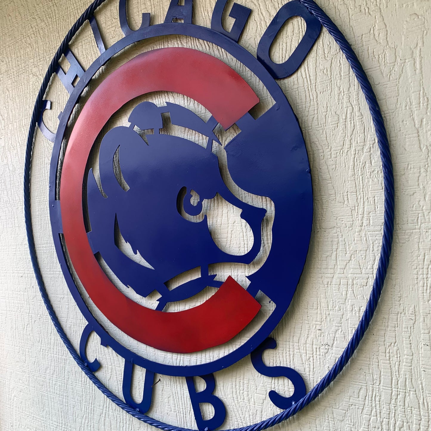 12", 18", 24", 32" CHICAGO CUBS CUSTOM METAL VINTAGE CRAFT TEAM SPORTS SIGN HANDMADE