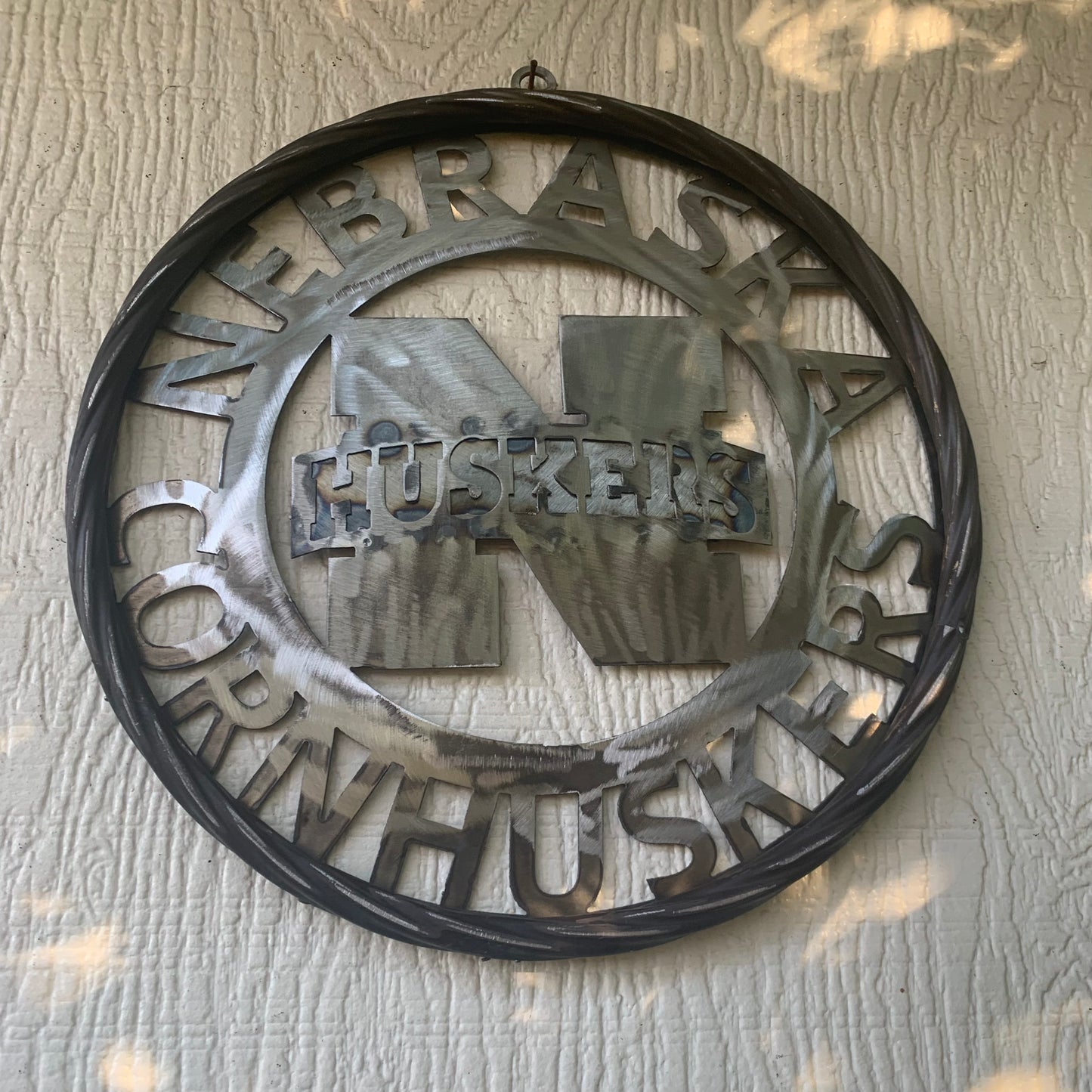 12", 18", 24", 32" NEBRASKA HUSKERS RAW METAL CUSTOM VINTAGE CRAFT TEAM SIGN