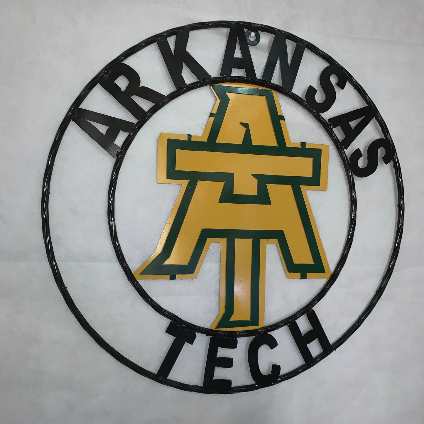 ARKANSAS TECH CUSTOM METAL VINTAGE CRAFT SIGN TEAM WESTERN HOME DECOR HANDMADE