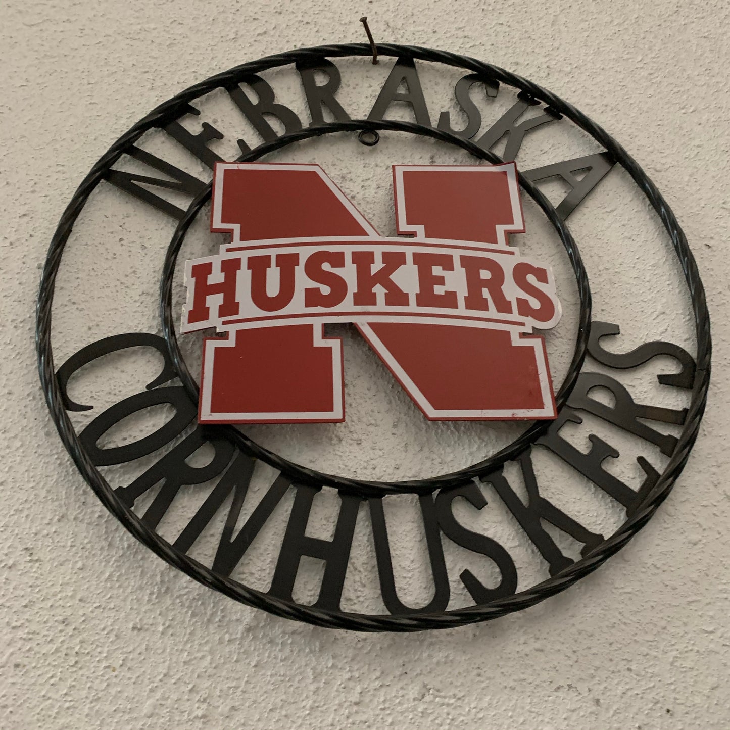 12", 18", 24", 32" NEBRASKA HUSKERS METAL CUSTOM VINTAGE CRAFT TEAM SIGN