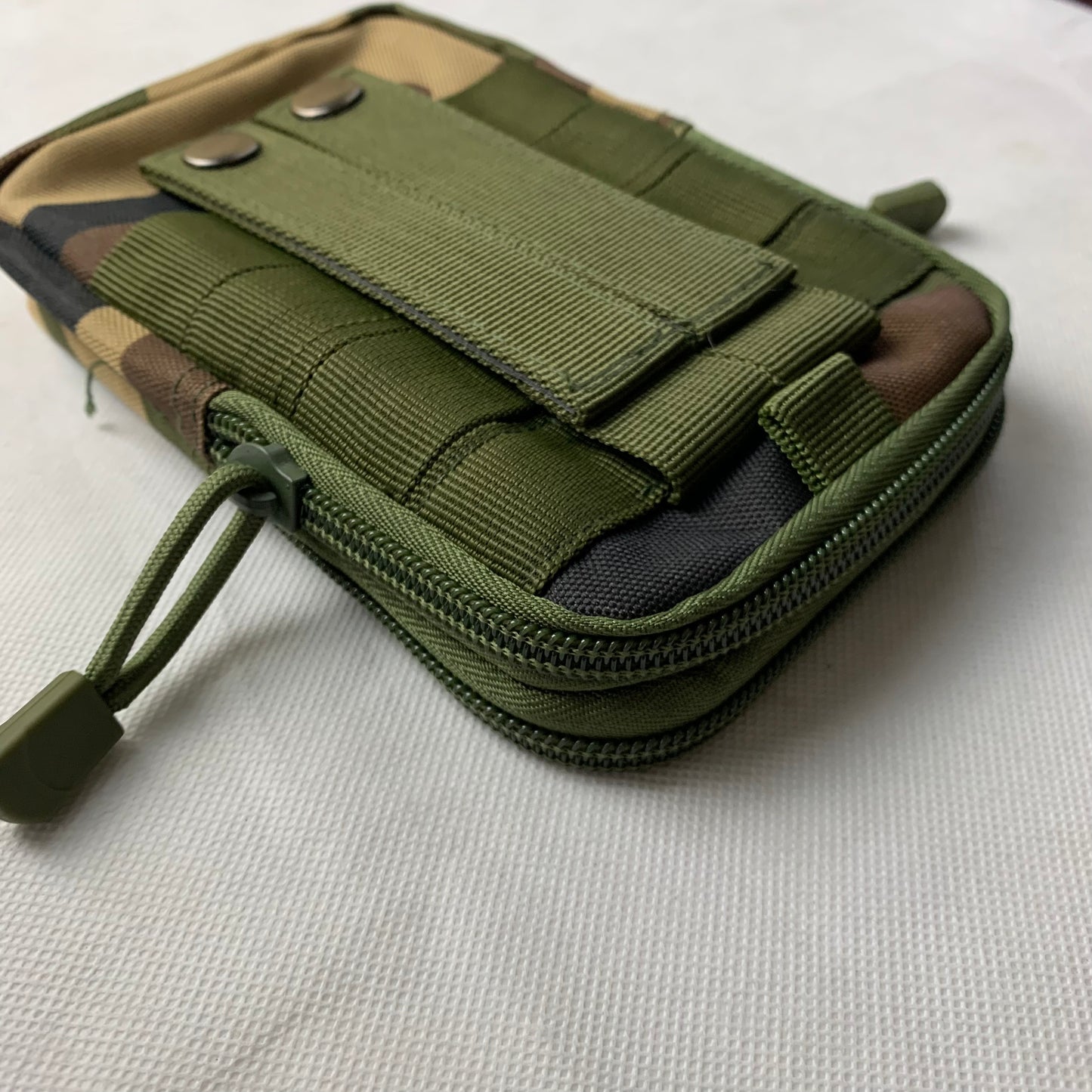 #MX_ARU65 CAMO 7" RUGGED NYLON POUCH BAG MEGA EXTRA LARGE VERTICAL ZIPPER CLOSURE, BELT LOOP HOLSTER CELL PHONE TABLET CASE UNIVERSAL OVERSIZE