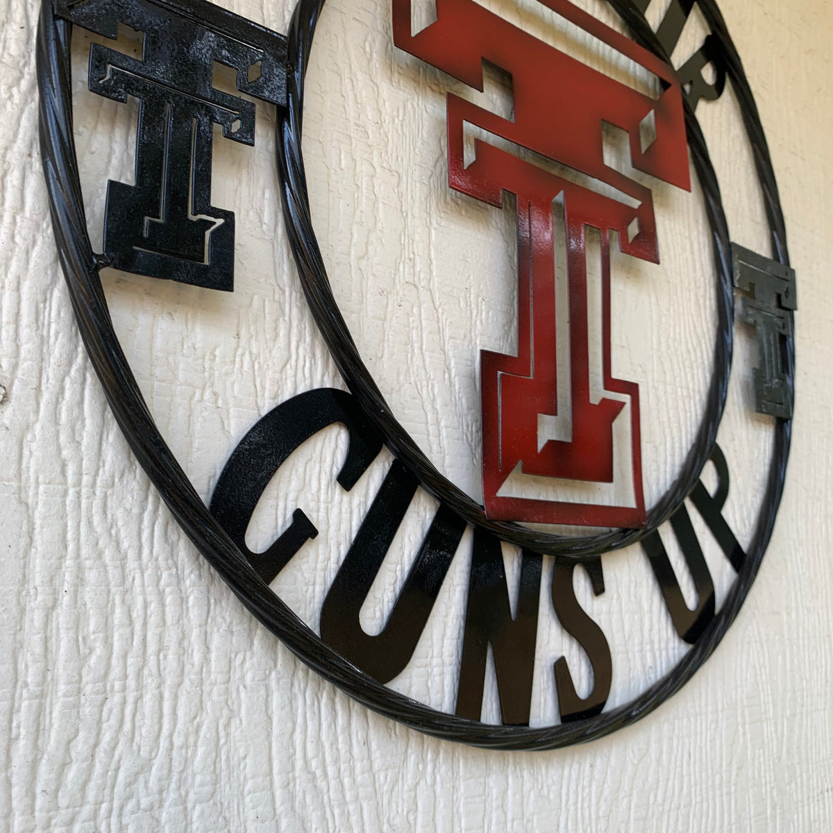 12", 18", 24", 32" GET YOUR GUNS UP TEXAS TECH CUSTOM METAL VINTAGE CRAFT TEAM SIGN