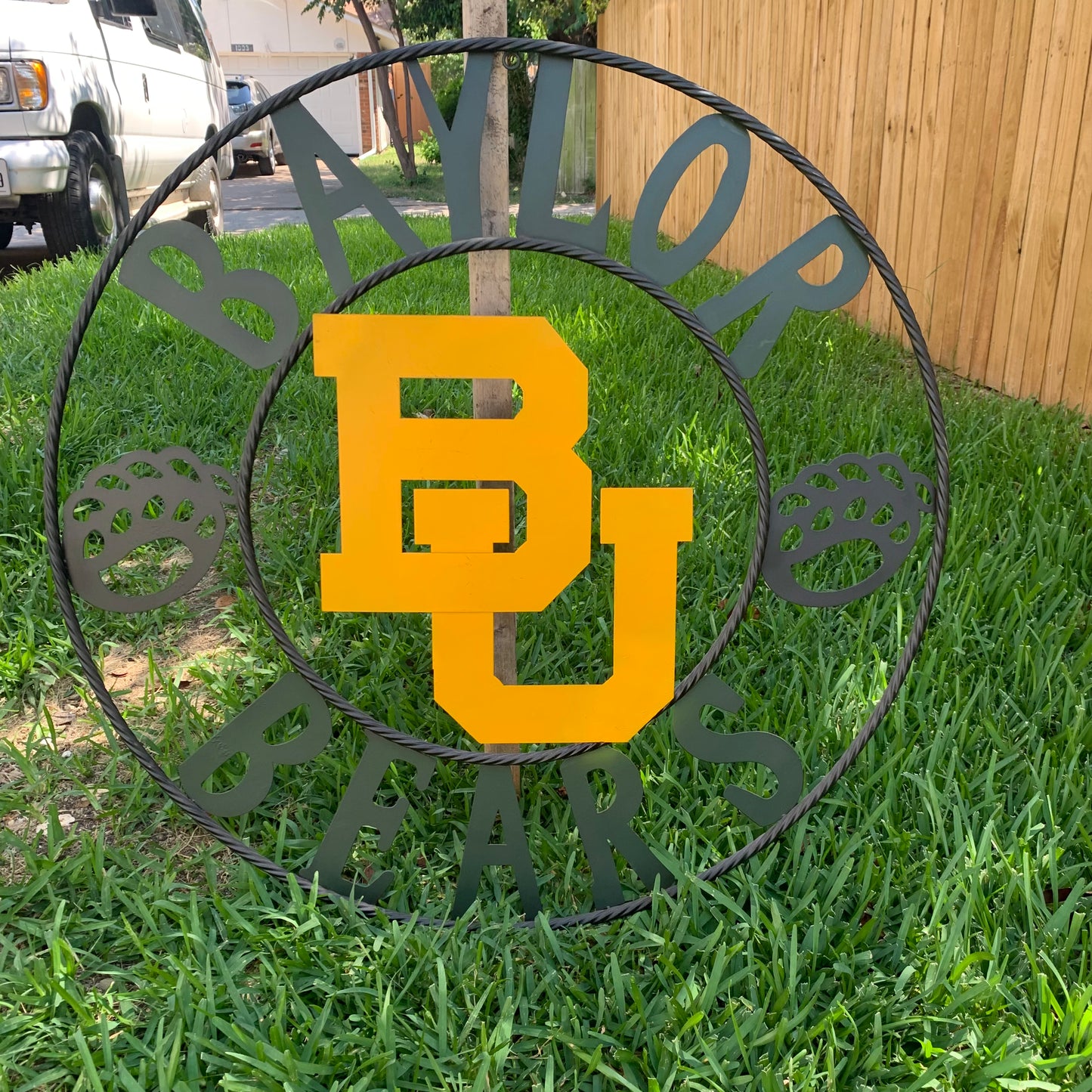 12", 18", 24", 32" BAYLOR BEARS CUSTOM METAL VINTAGE CRAFT WESTERN HOME DECOR HANDMADE