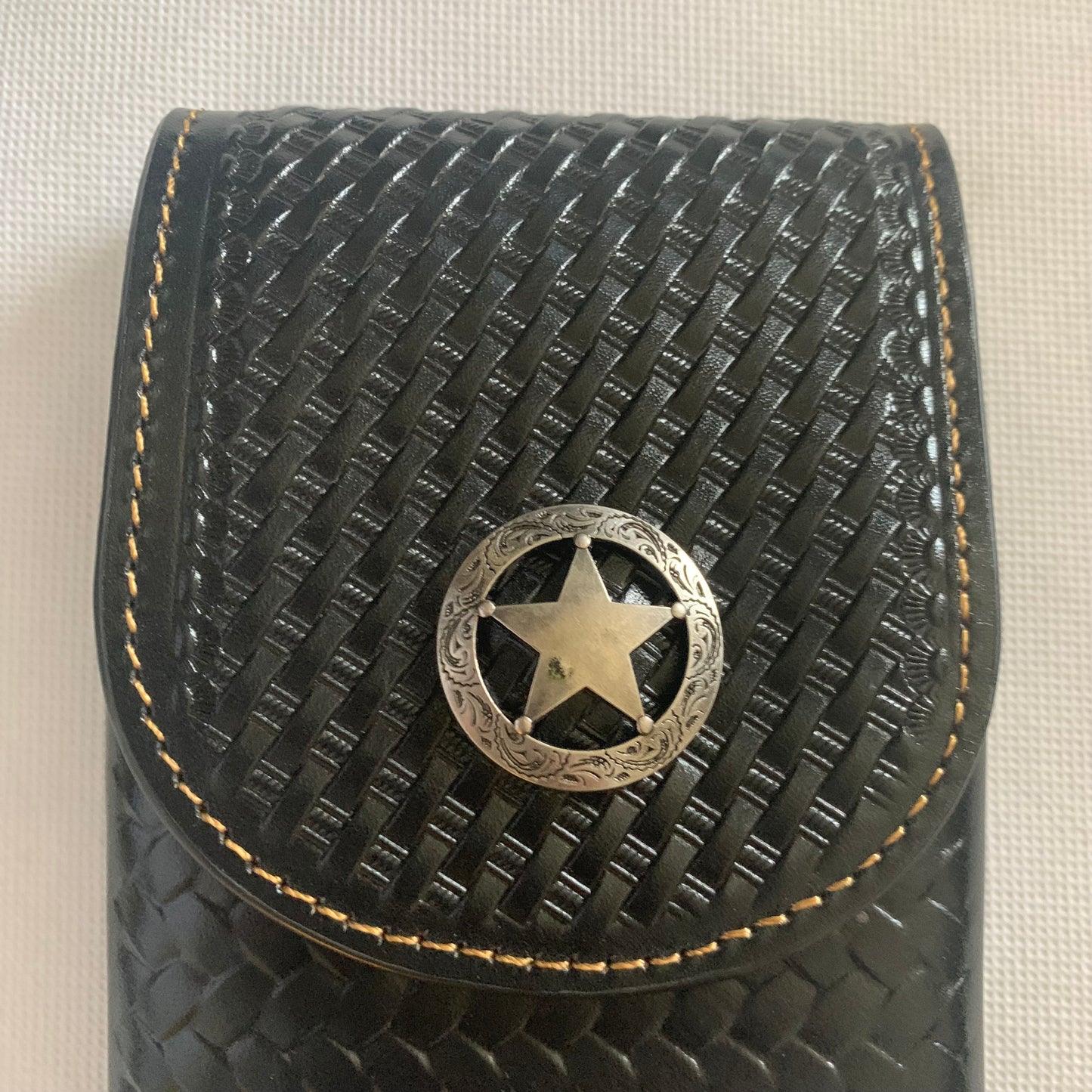 7" LONESTAR BROWN LEATHER POUCH EXTRA LARGE  BELT LOOP HOLSTER CELL PHONE CASE UNIVERSAL OVERSIZE #EH12701--FREE SHIPPING