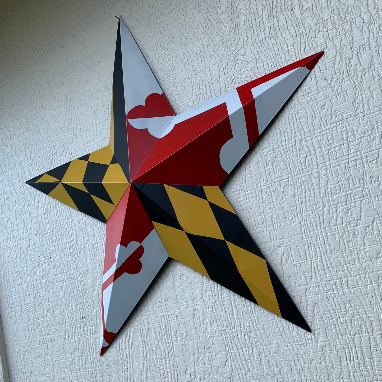 MARYLAND FLAG BARN METAL STAR WESTERN HOME DECOR HANDMADE 22",24",30",36" #EH10423