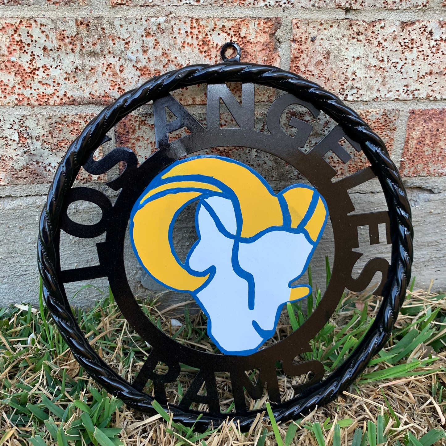 12", 18", 24", 32" LOS ANGES RAMS METAL CUSTOM VINTAGE CRAFT WALL ART TEAM SIGN HANDMADE