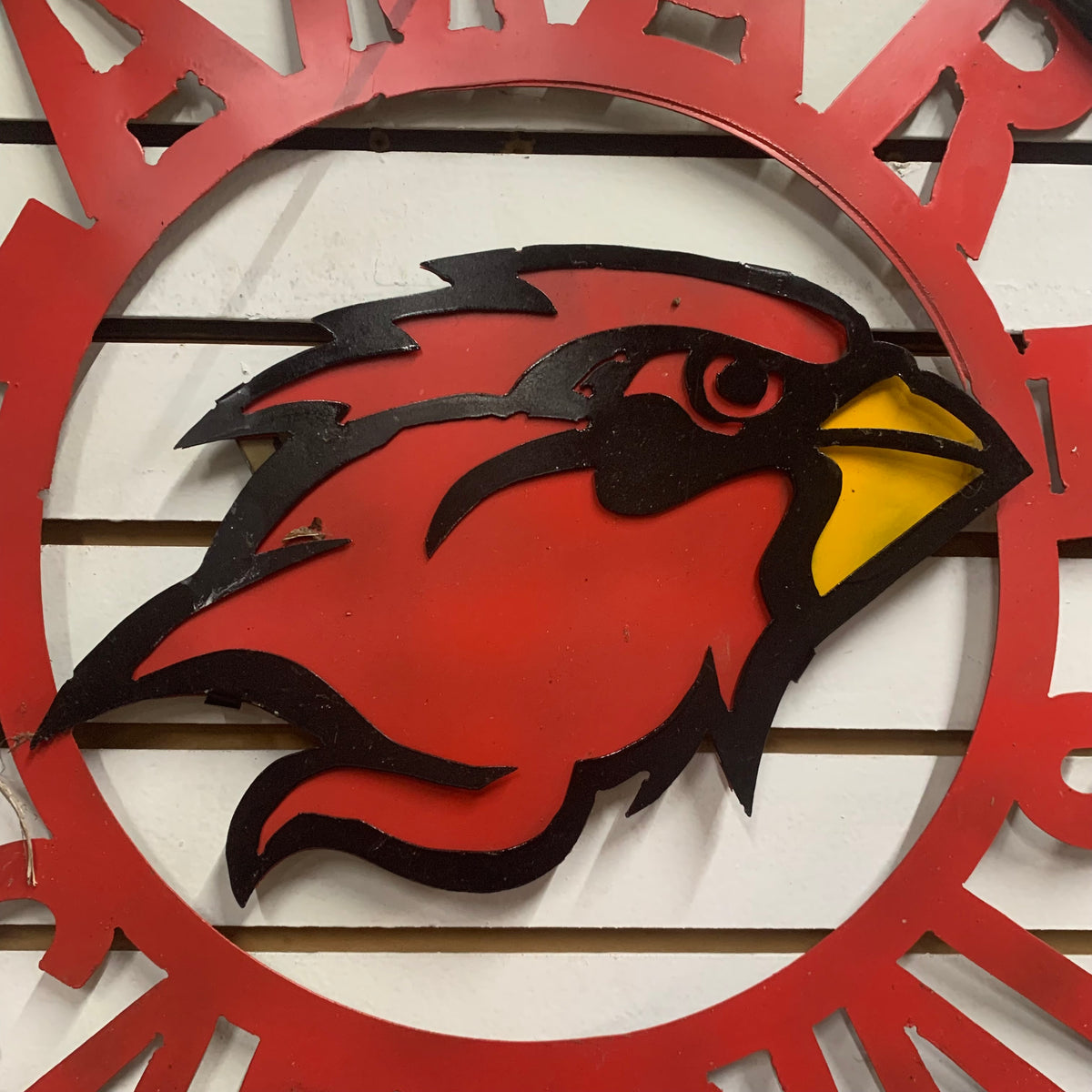 LAMAR CARDINALS CUSTOM METAL VINTAGE CRAFT SIGN WALL ART RUSTIC TEAM WESTERN HOME DECOR HANDMADE