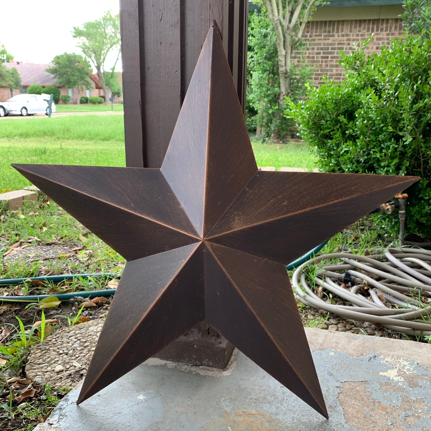 12",16",22",24",30",36" RUSTIC BRONZE BARN STAR 5 POINT METAL STAR OF DAVID WESTERN HOME DECOR HANDMADE NEW 3" TO 36"-#EH10044