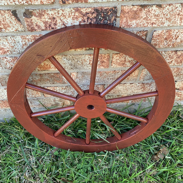 16",24",30" WAGON WHEEL RED BARN WOOD WESTERN HOME DECOR RUSTIC HANDMADE CRAFT