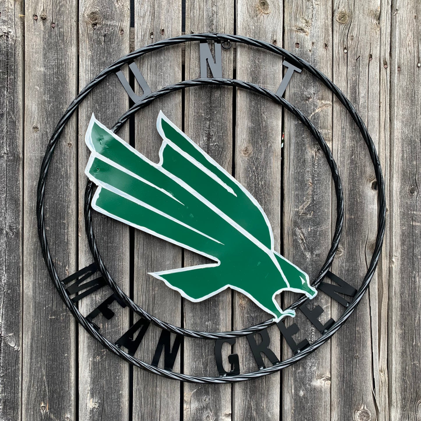 12",18",24",32",36" UNT MEAN GREEN CUSTOM METAL VINTAGE CRAFT SIGN TEAM HANDMADE
