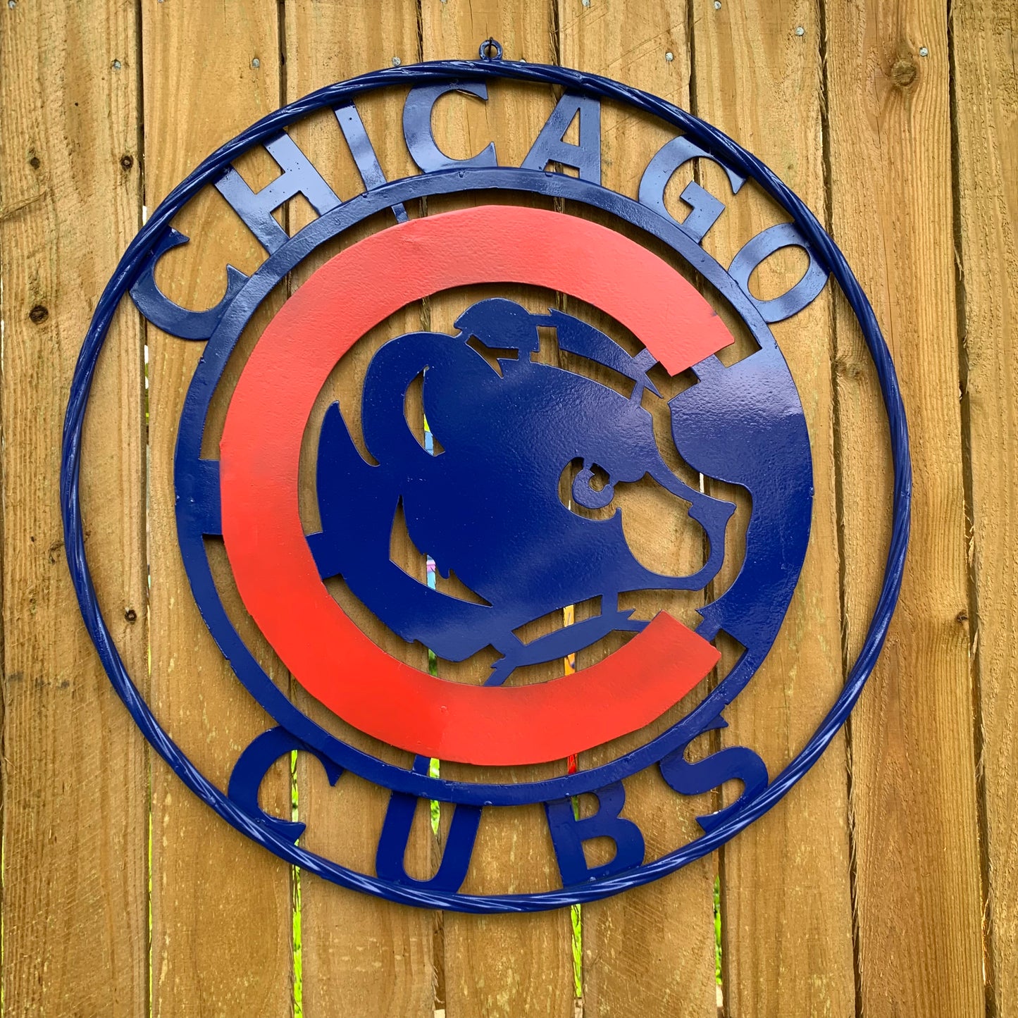 12", 18", 24", 32" CHICAGO CUBS CUSTOM METAL VINTAGE CRAFT TEAM SPORTS SIGN HANDMADE