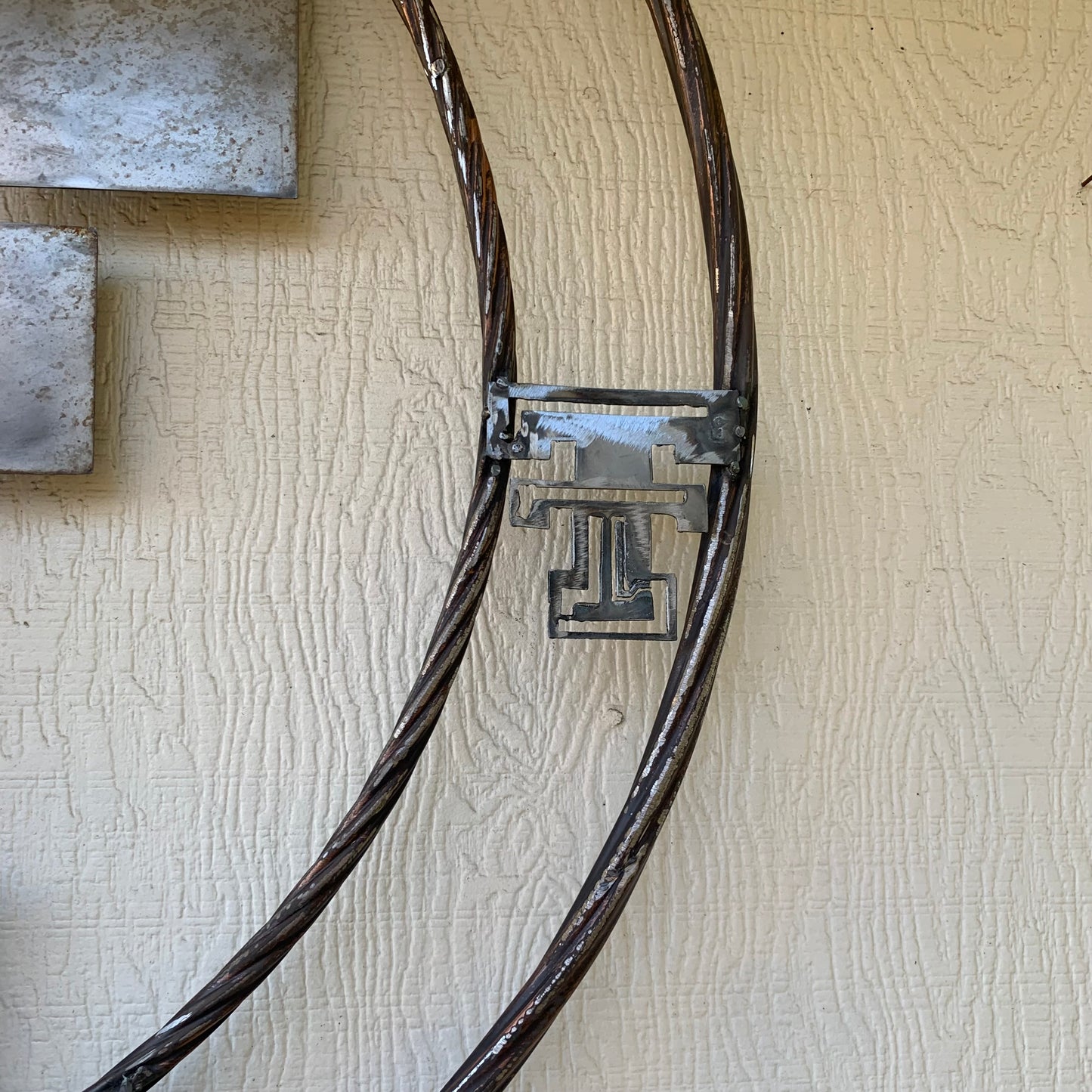 12",18",24",32",36" WRECKEM TEXAS TECH RAW METAL CUSTOM VINTAGE CRAFT METAL TEAM SIGN HANDMADE